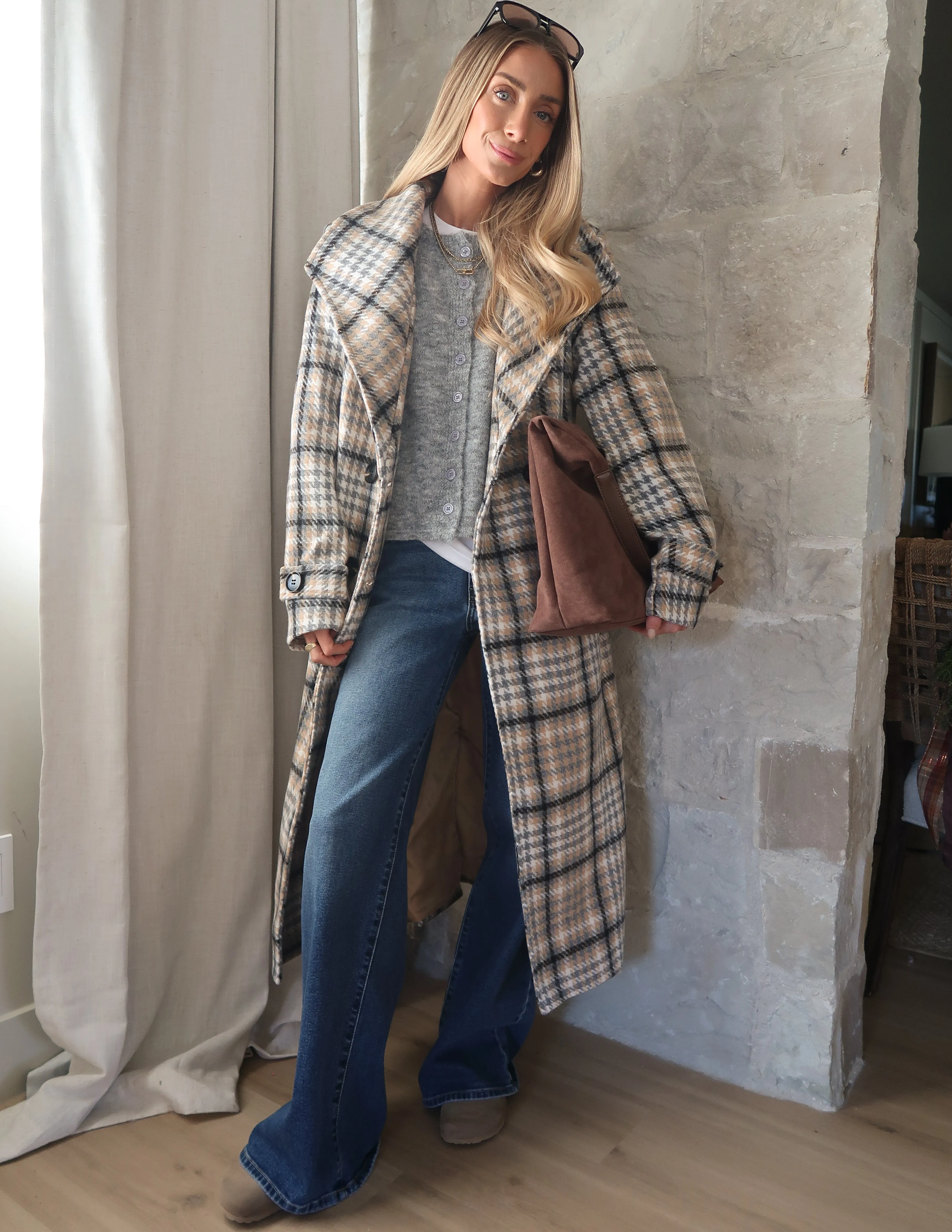 Windsor Check Overcoat sold by Shop Stevie product image thumbnail 3