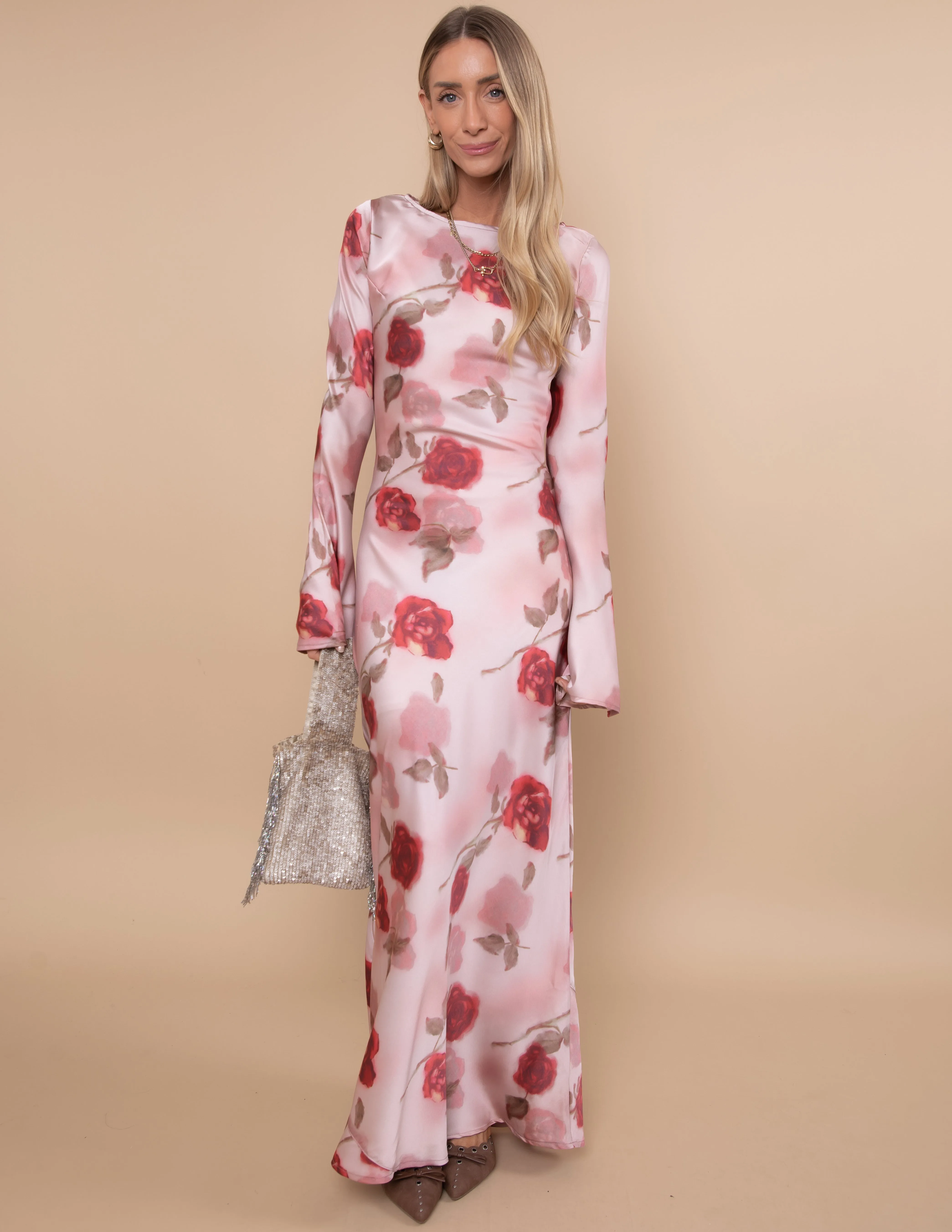 Velour Bloom Maxi Dress sold by Shop Stevie product image thumbnail 3