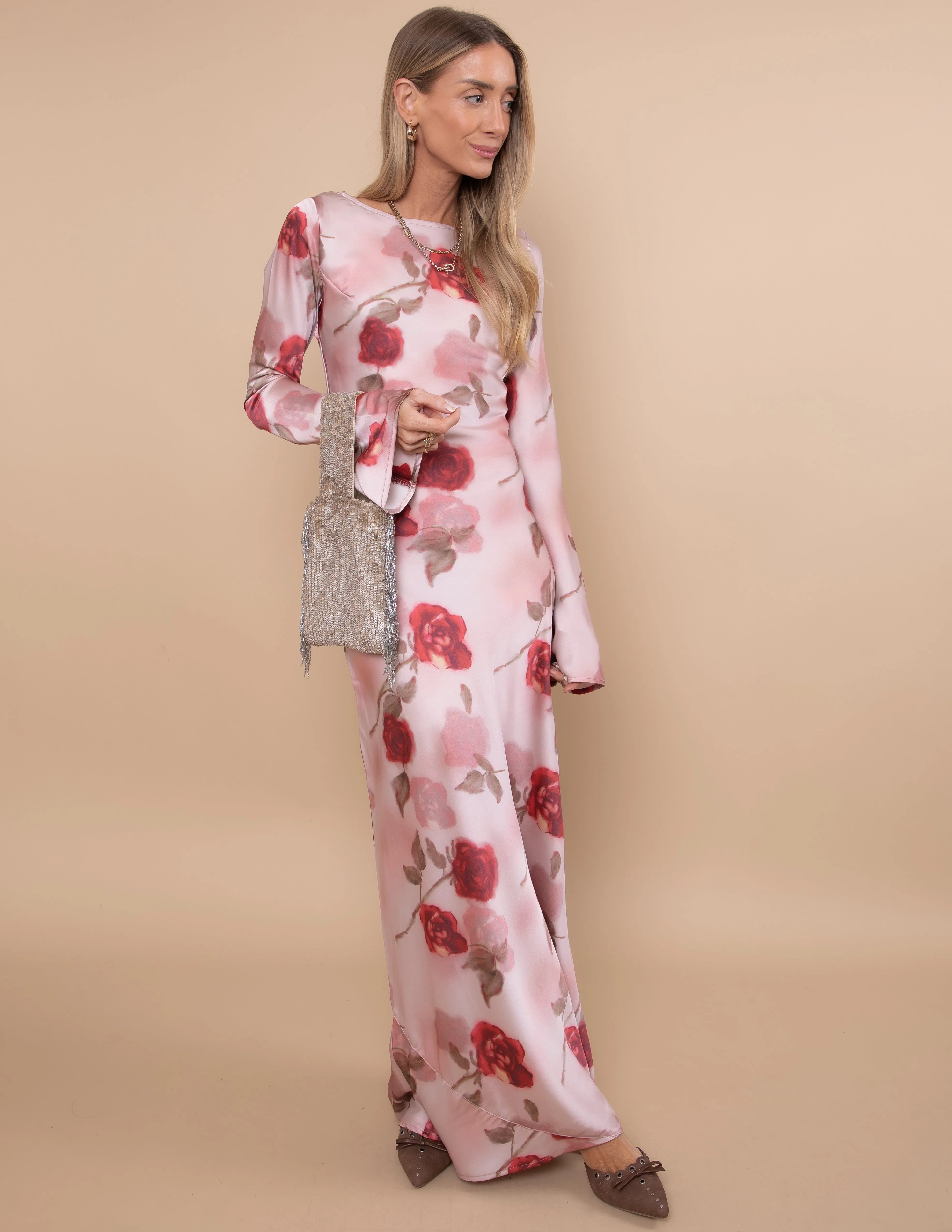 Velour Bloom Maxi Dress sold by Shop Stevie