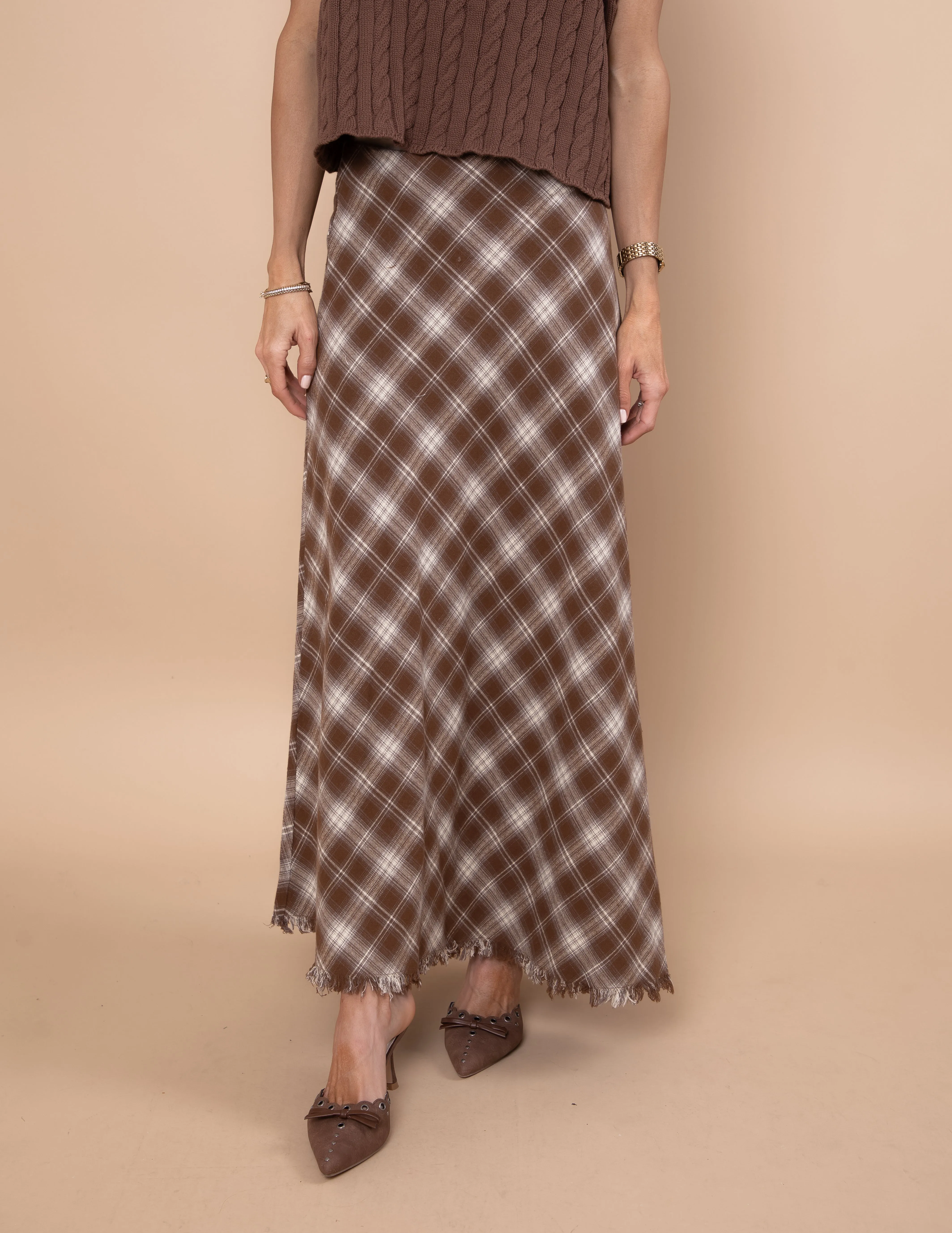 Autumn Grace Plaid Skirt sold by Shop Stevie product image thumbnail 4