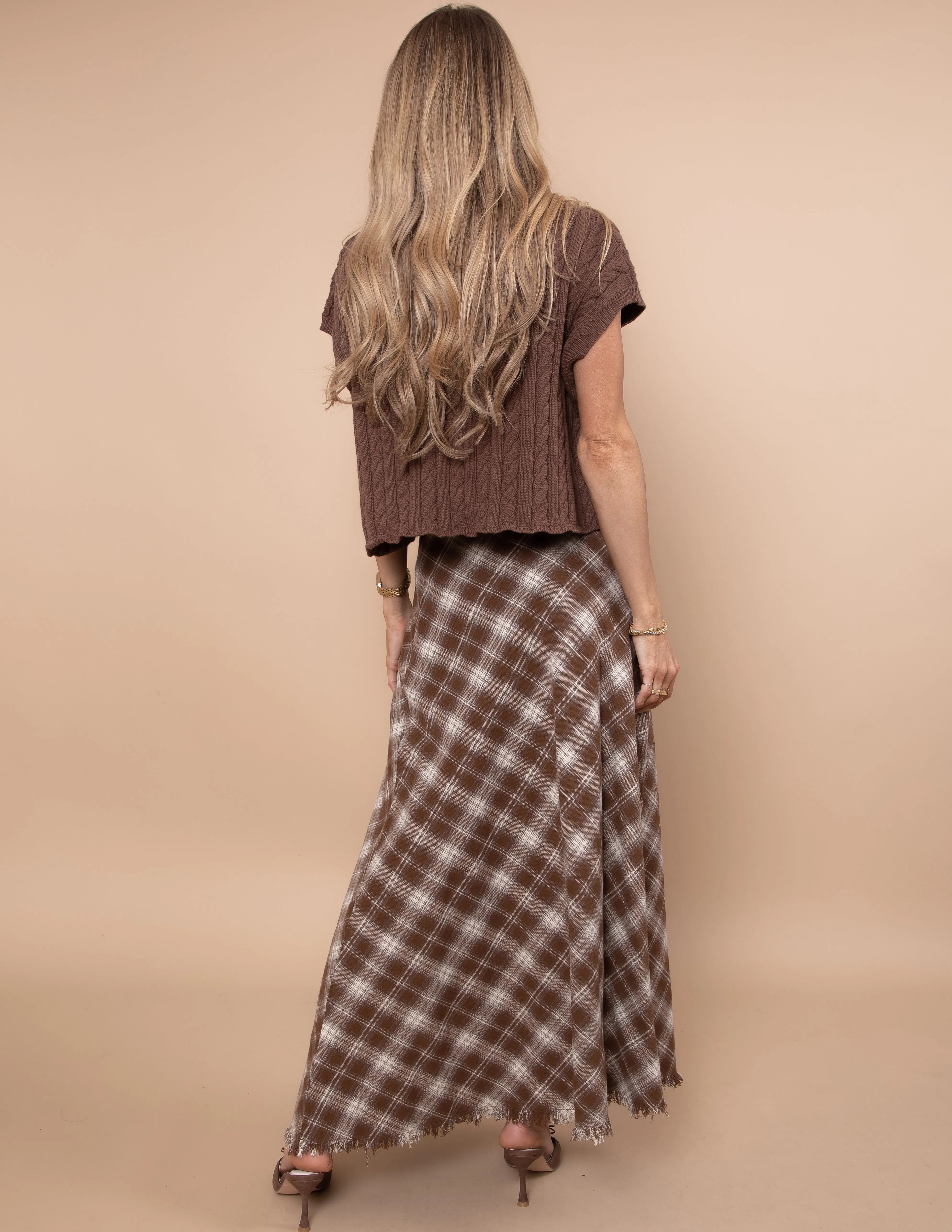 Autumn Grace Plaid Skirt sold by Shop Stevie product image thumbnail 5
