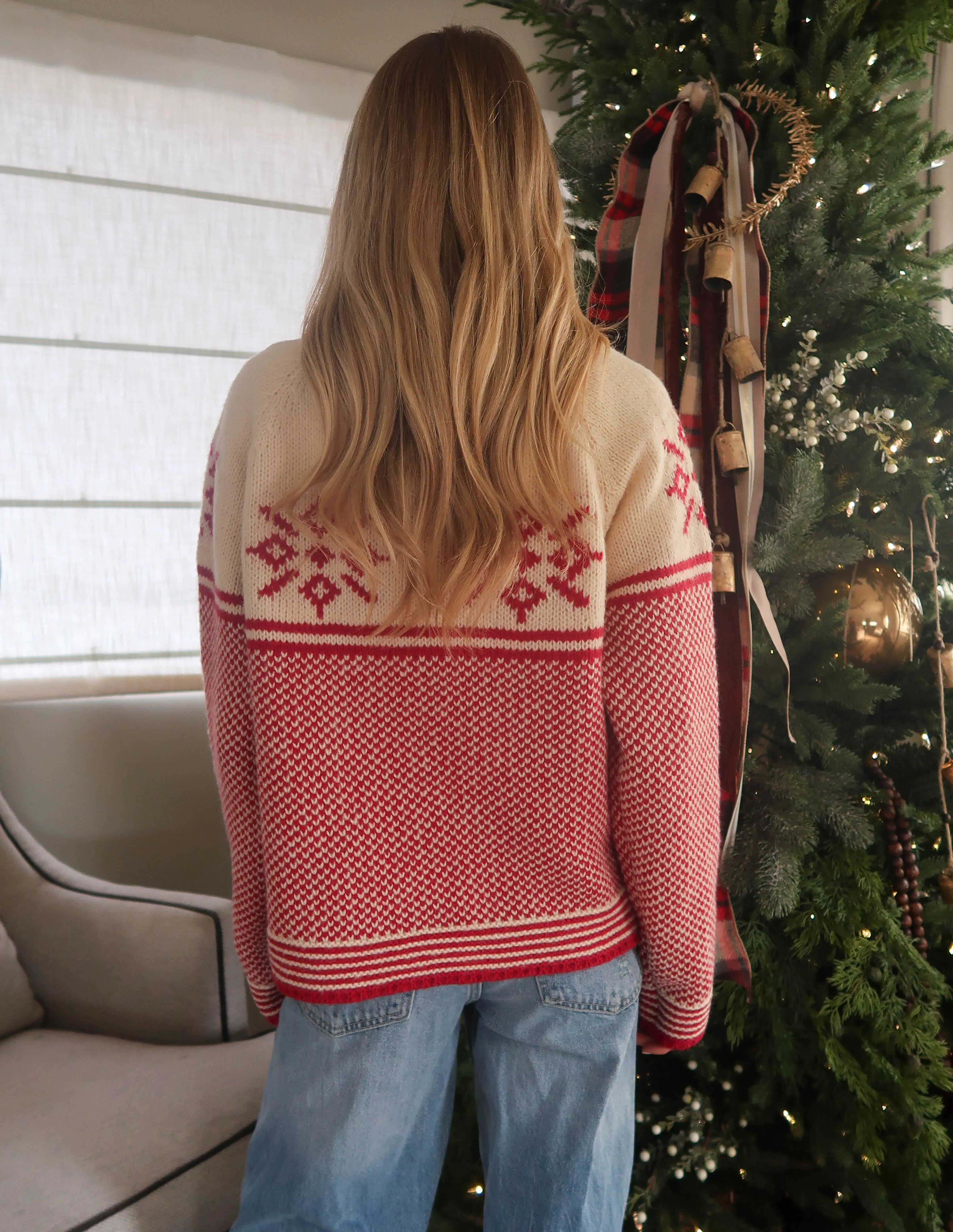 Nordic Noel Sweater Cardigan sold by Shop Stevie product image thumbnail 5