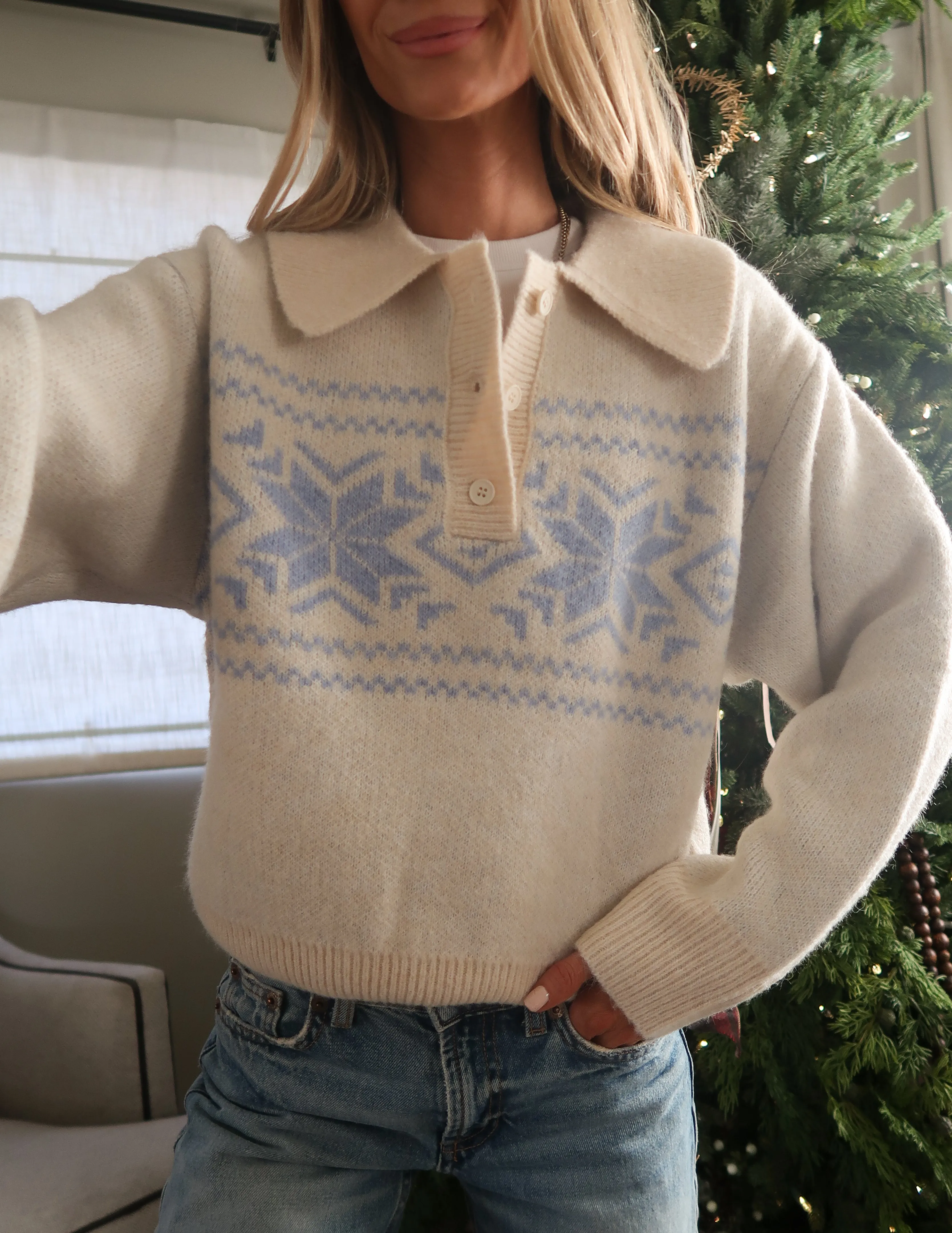 Snowflake Cheer Sweater sold by Shop Stevie