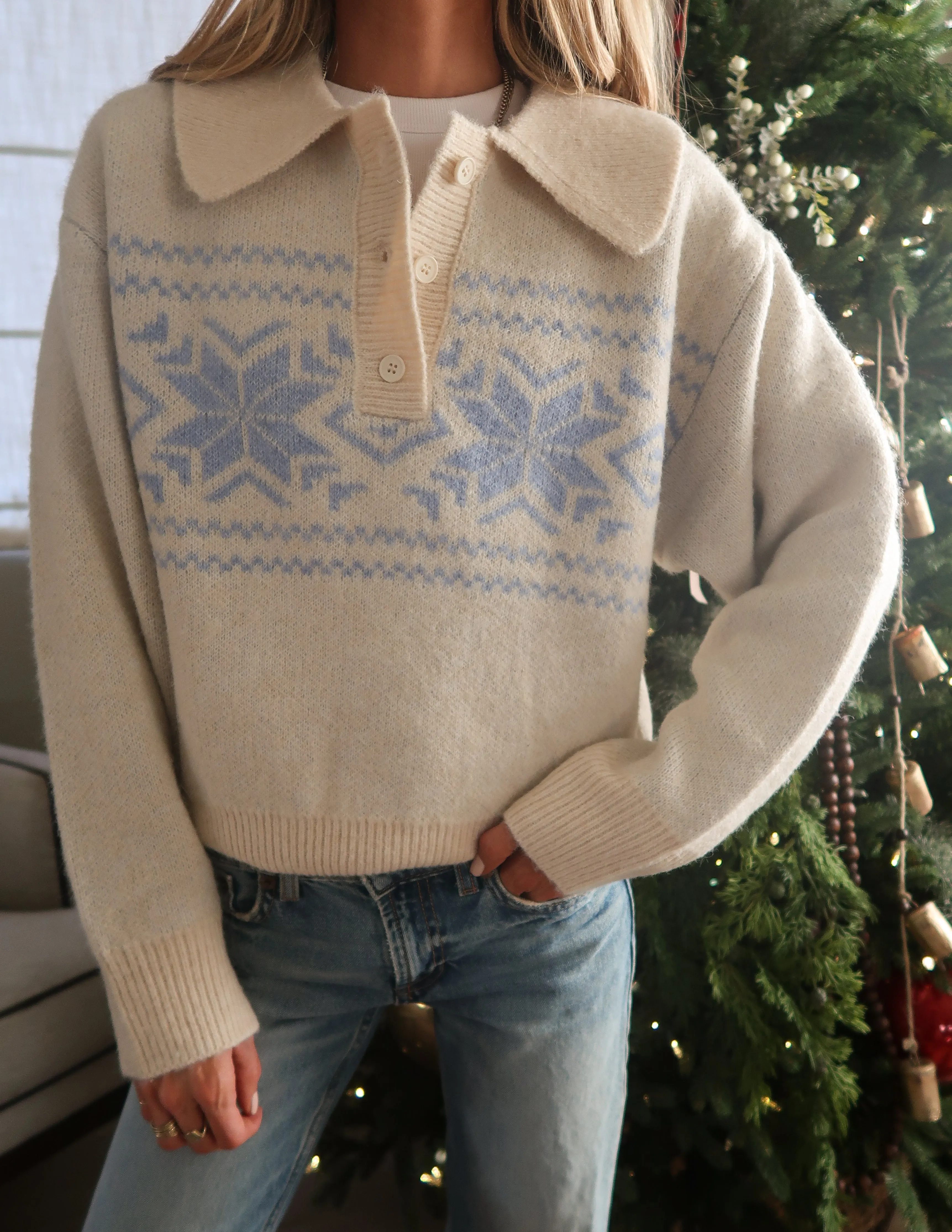 Snowflake Cheer Sweater sold by Shop Stevie product image thumbnail 4