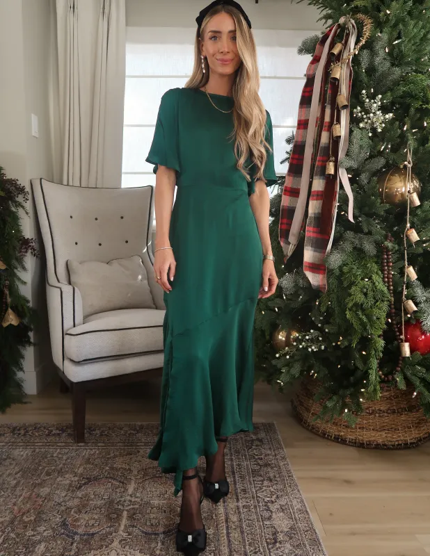 Genevieve Flutter Sleeve Dress sold by Shop Stevie