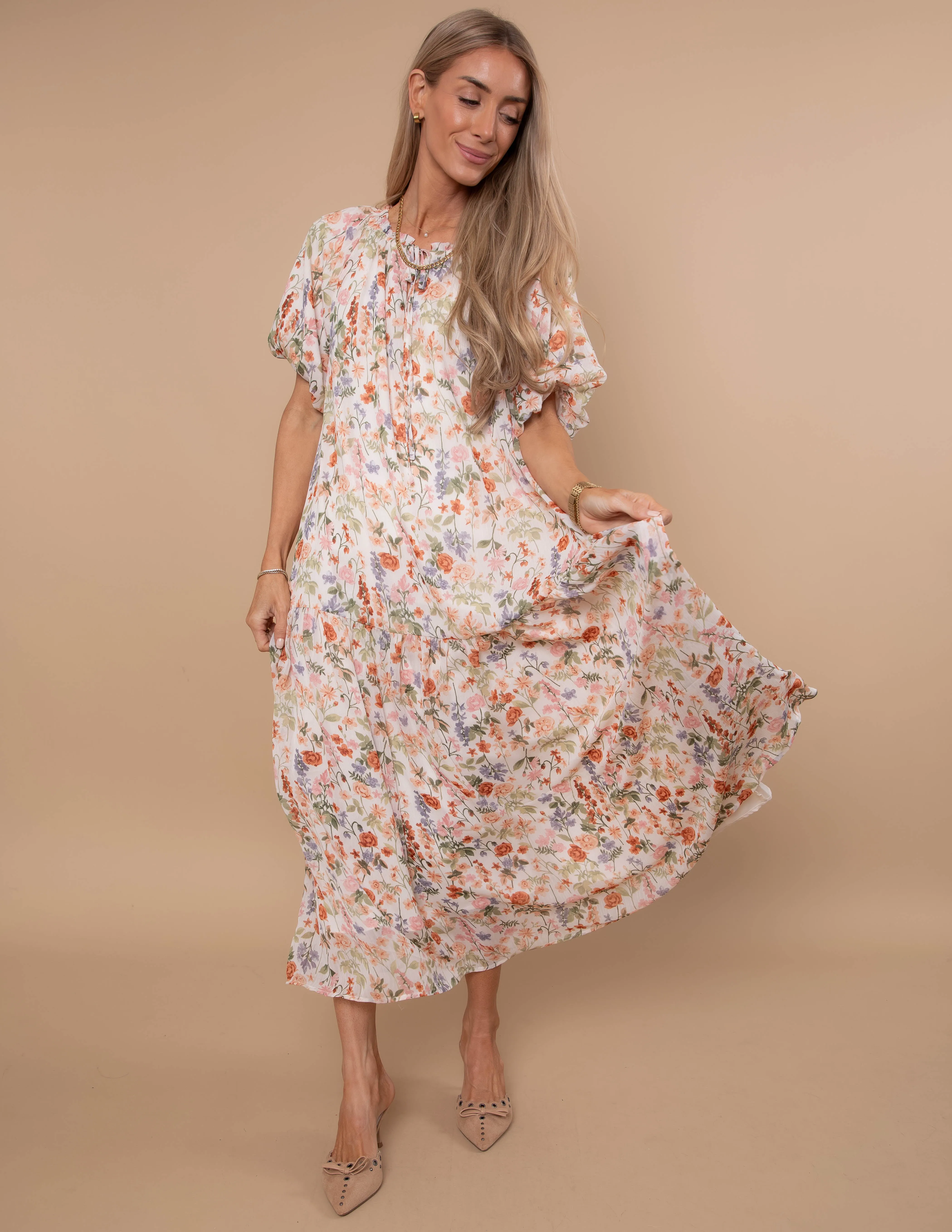 Charmed Floral Midi Dress sold by Shop Stevie product image thumbnail 2