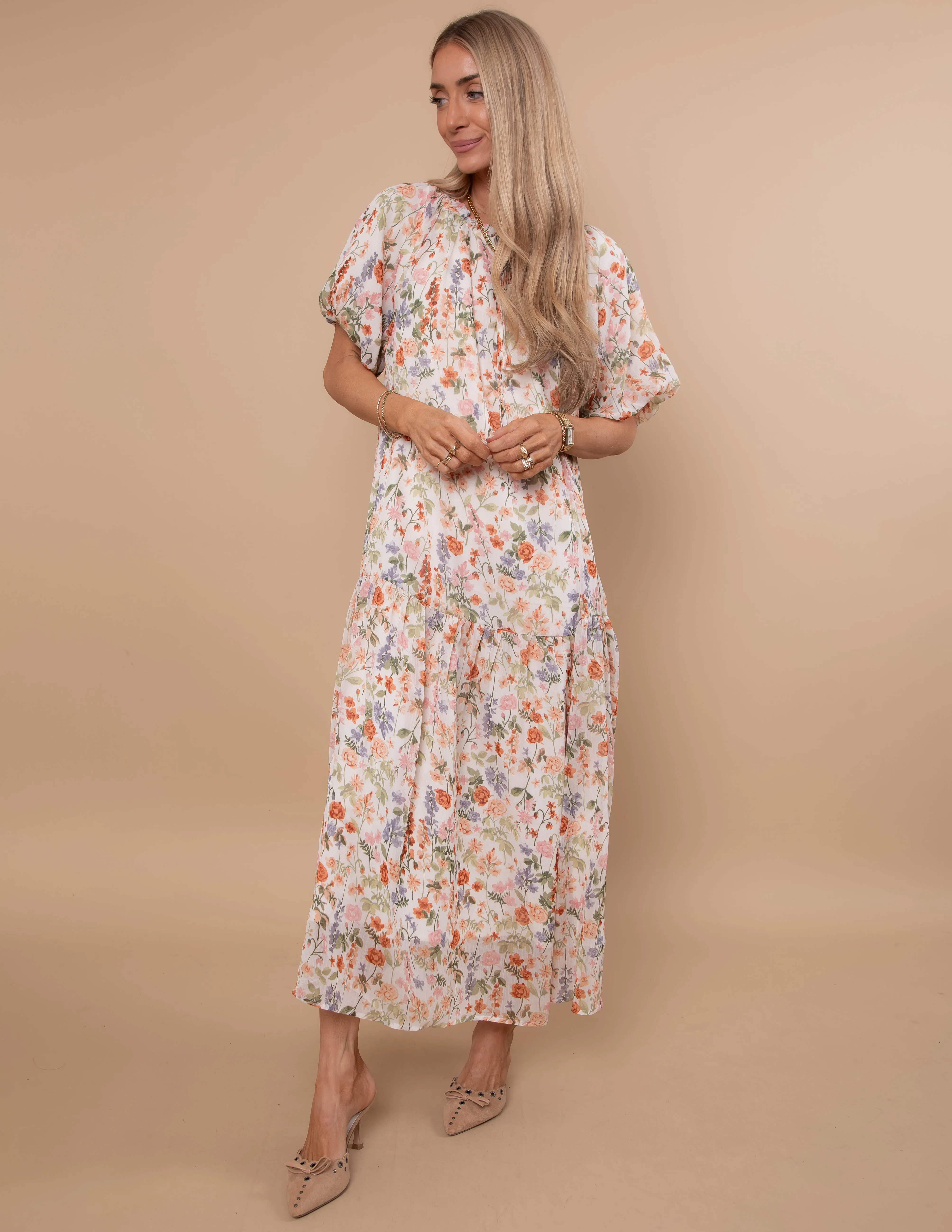 Charmed Floral Midi Dress sold by Shop Stevie product image thumbnail 3