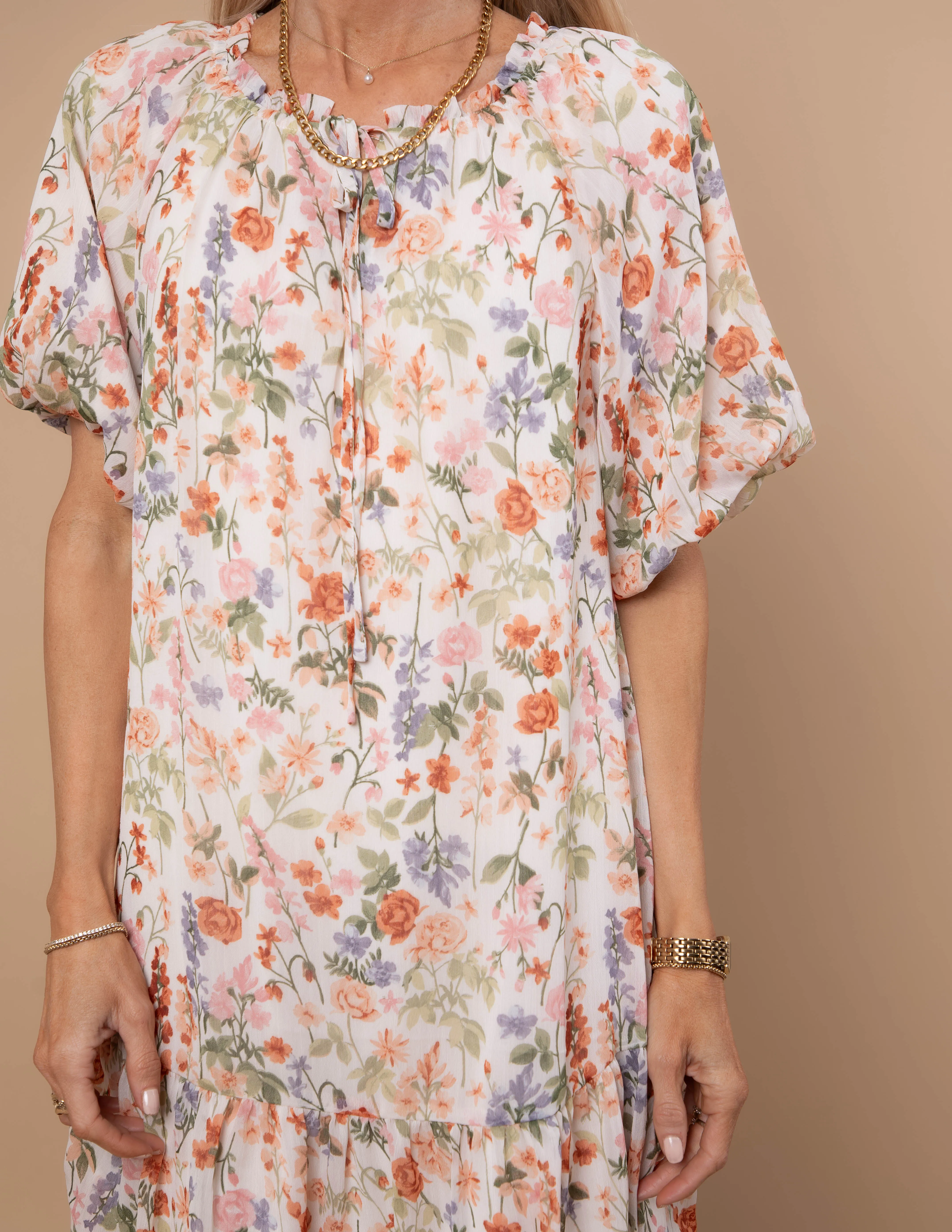 Charmed Floral Midi Dress sold by Shop Stevie product image thumbnail 5