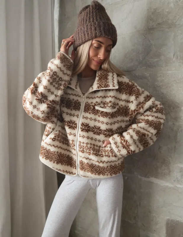 Alpine Sherpa Fleece Jacket sold by Shop Stevie