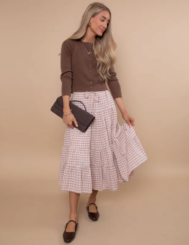 Cottage Charm Gingham Skirt sold by Shop Stevie