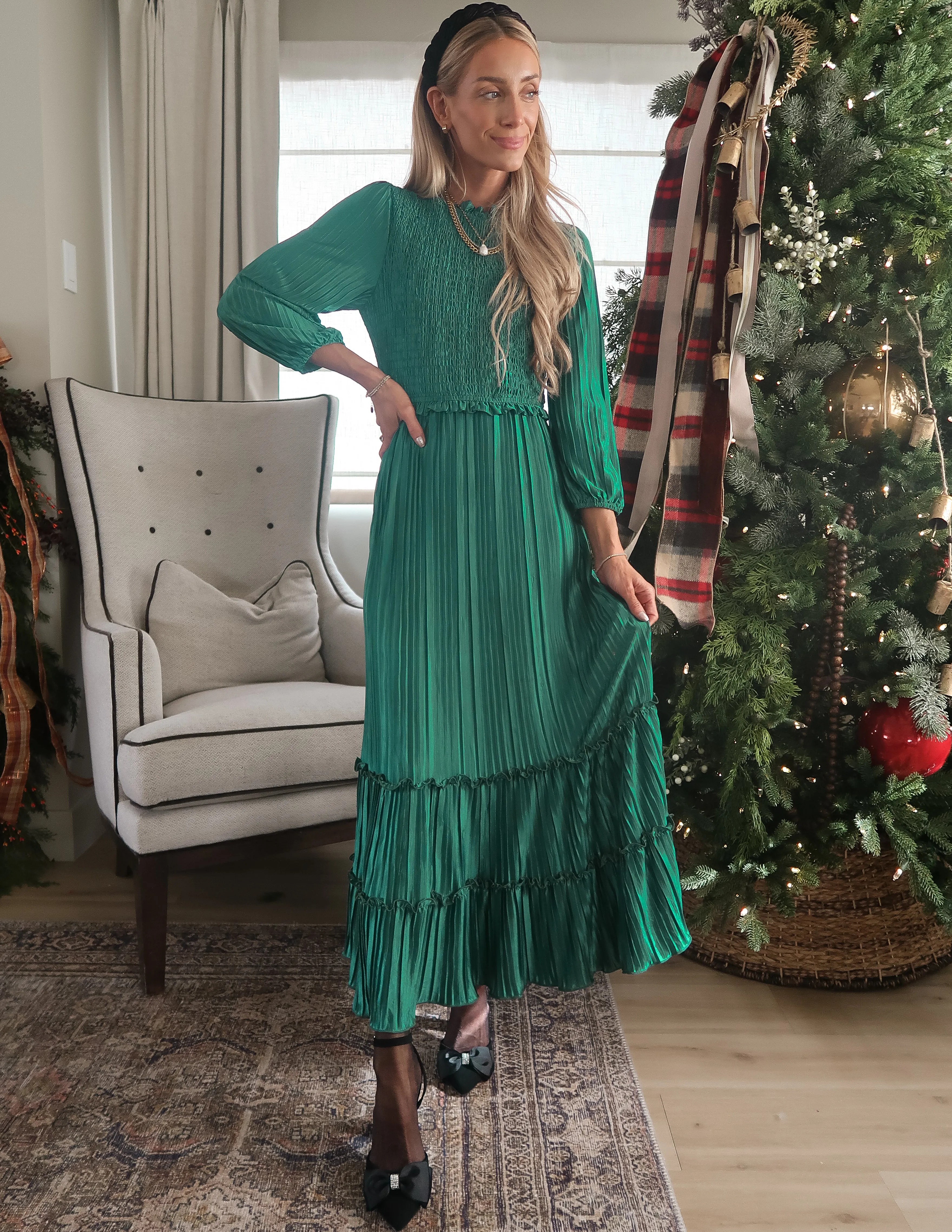 Holly Pleated Dress sold by Shop Stevie product image thumbnail 3