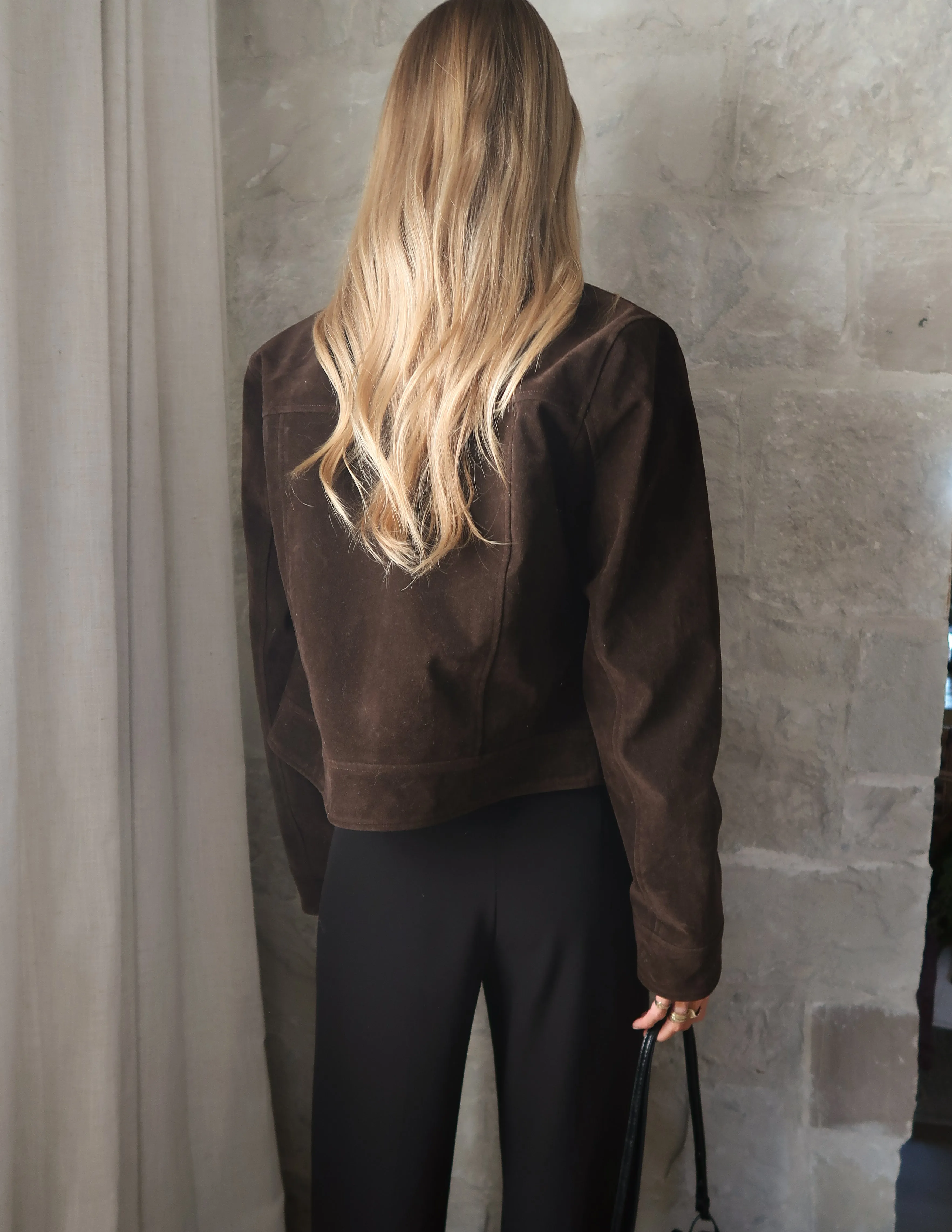 Soft Suede Moto Jacket sold by Shop Stevie product image thumbnail 5