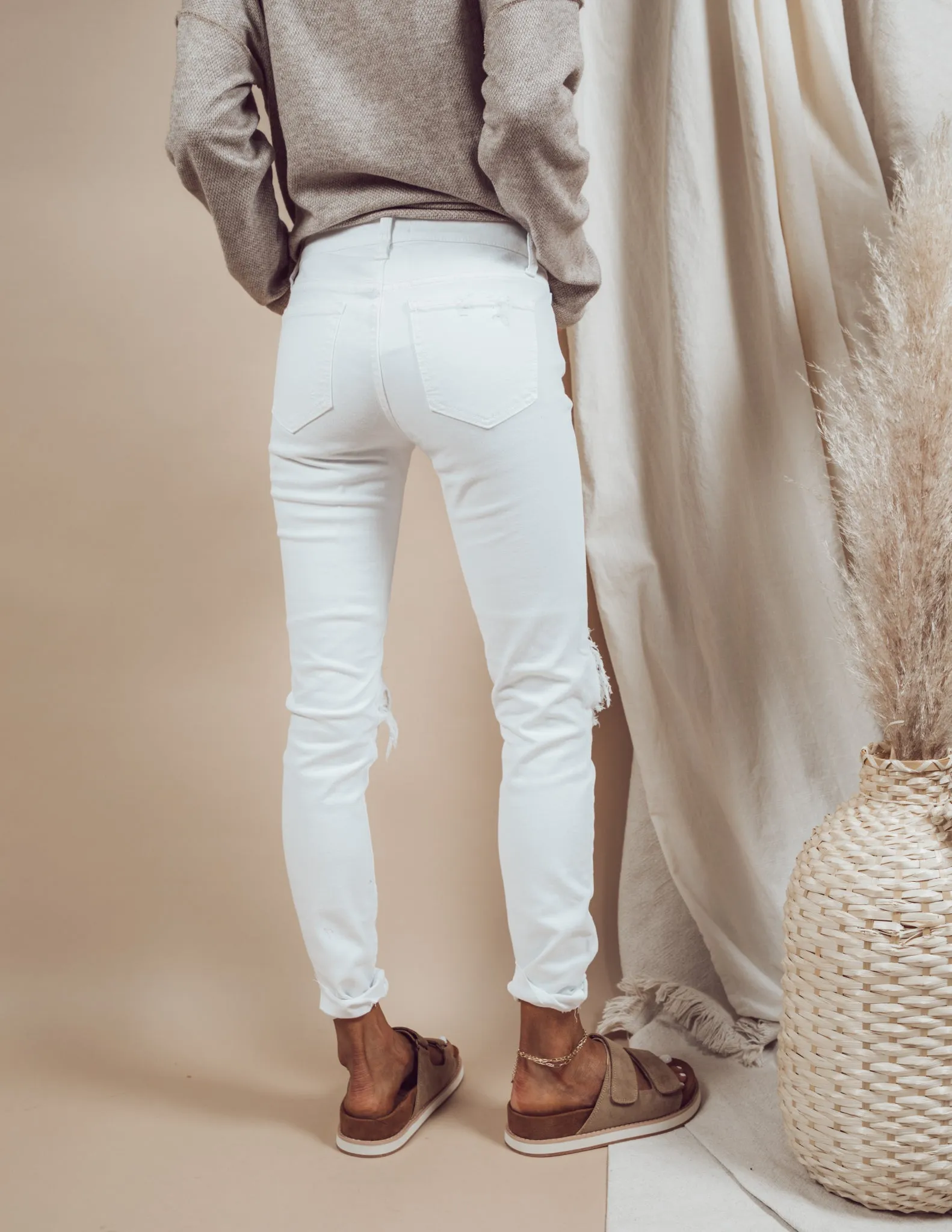 White Smoke Skinny Jeans sold by Shop Stevie product image thumbnail 3