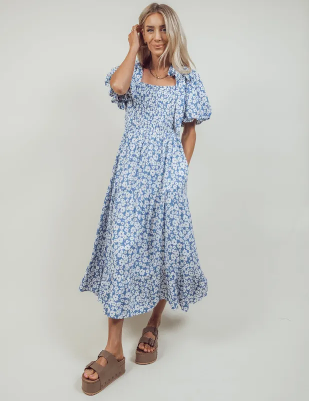 Gia Floral Midi Dress sold by Shop Stevie