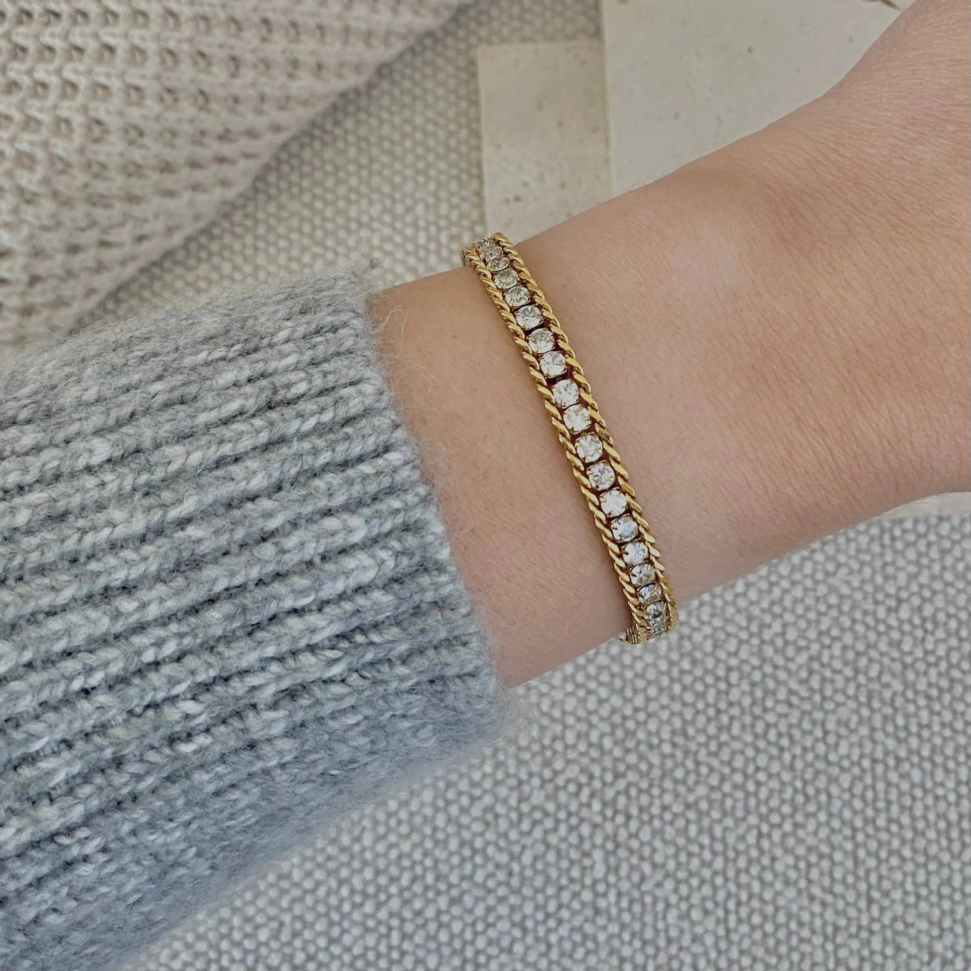 Sparked in Love Tennis Bracelet sold by Shop Stevie product image thumbnail 4