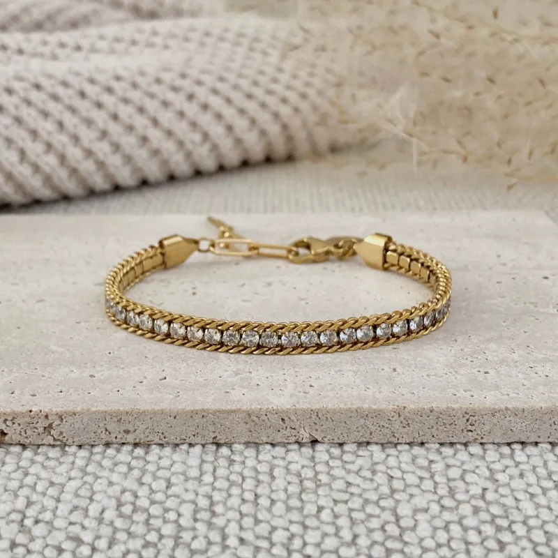 Sparked in Love Tennis Bracelet made by Shop Stevie