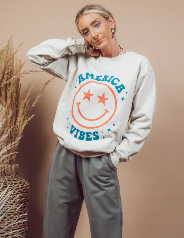 America Vibes Graphic Sweatshirt sold by Shop Stevie