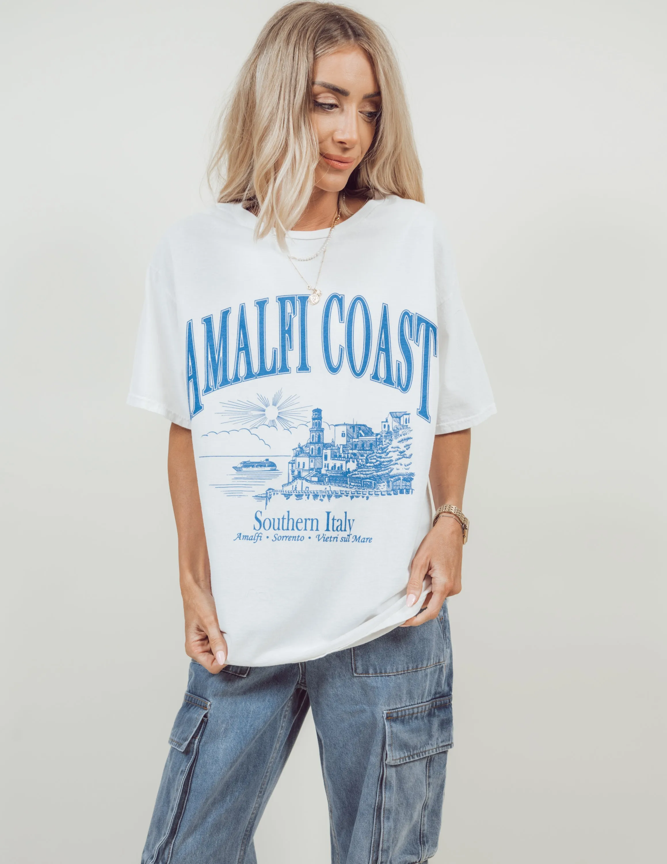 Amalfi Coast Graphic Tee sold by Shop Stevie product image thumbnail 2