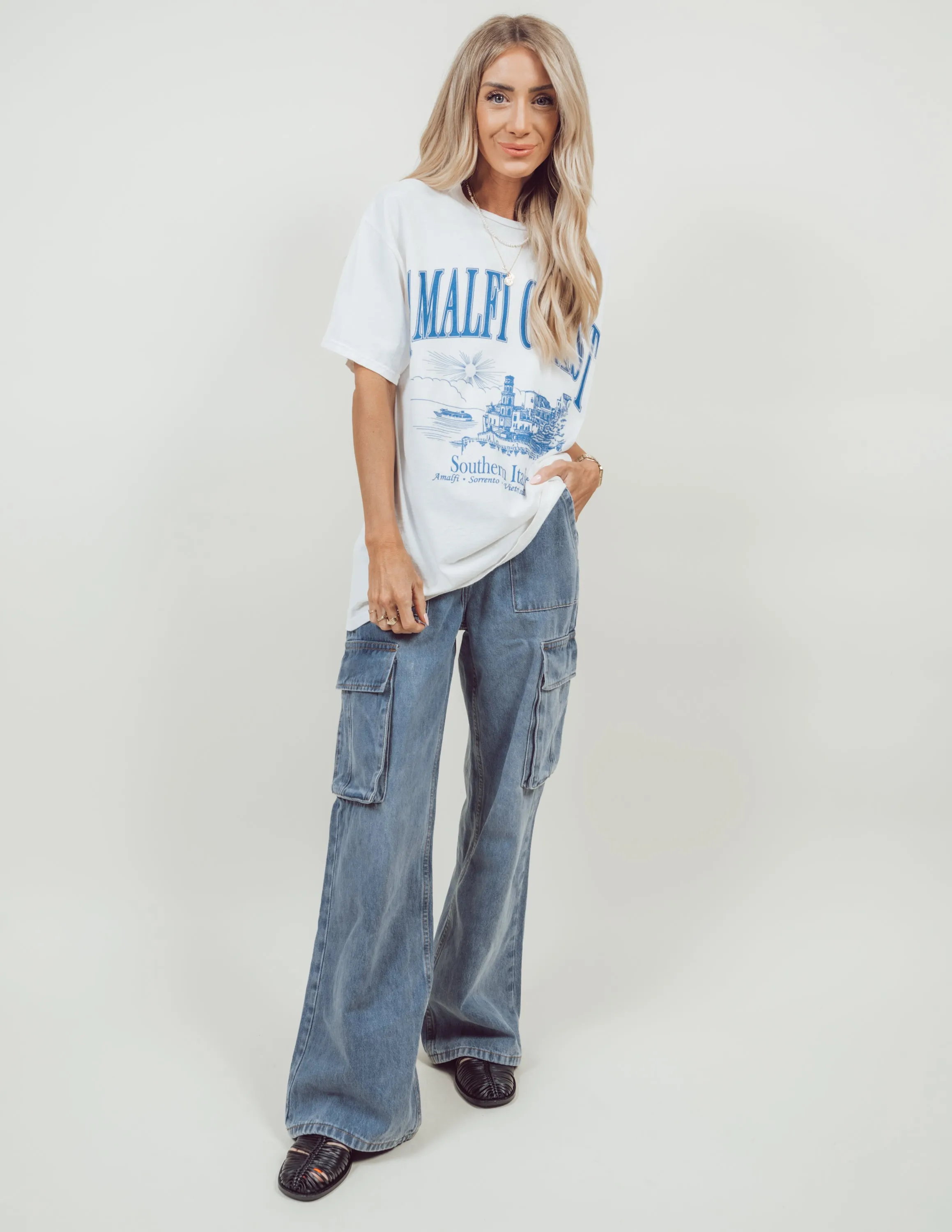 Amalfi Coast Graphic Tee sold by Shop Stevie product image thumbnail 5