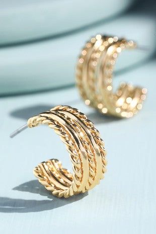 Wire Metal Hoop Earrings sold by Shop Stevie