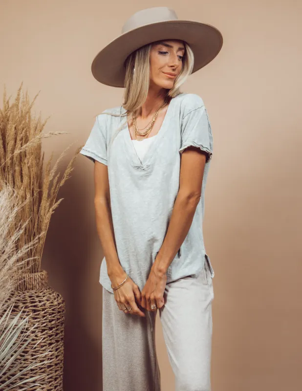 Claudia Mineral Washed Top sold by Shop Stevie