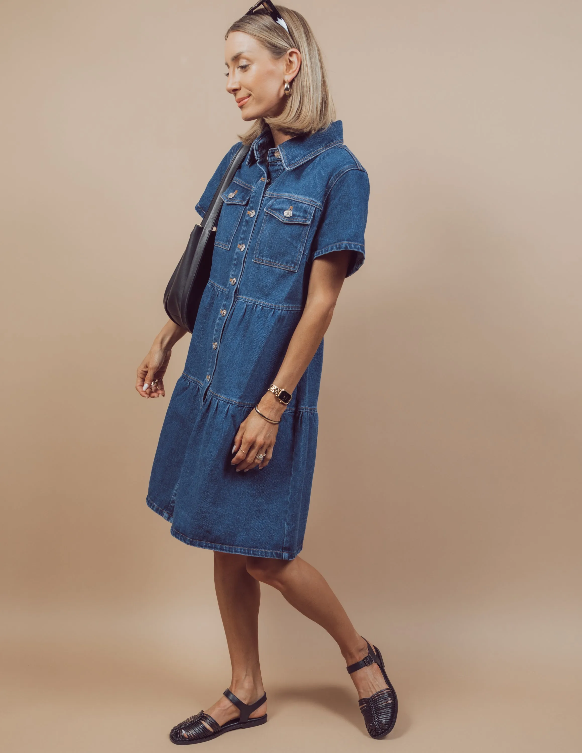 Evianna Denim Dress sold by Shop Stevie product image thumbnail 5