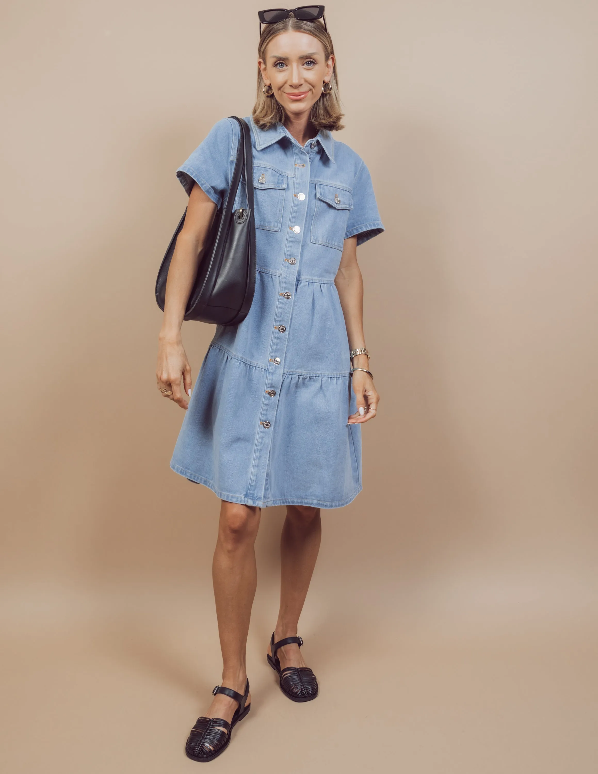Evianna Denim Dress sold by Shop Stevie product image thumbnail 2