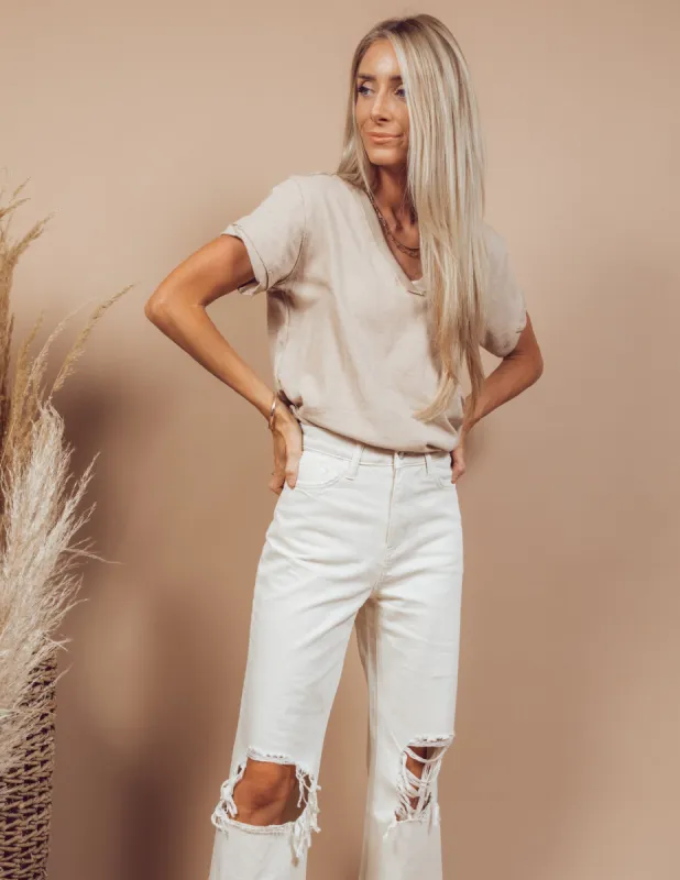 Everleigh V-Neck Top sold by Shop Stevie