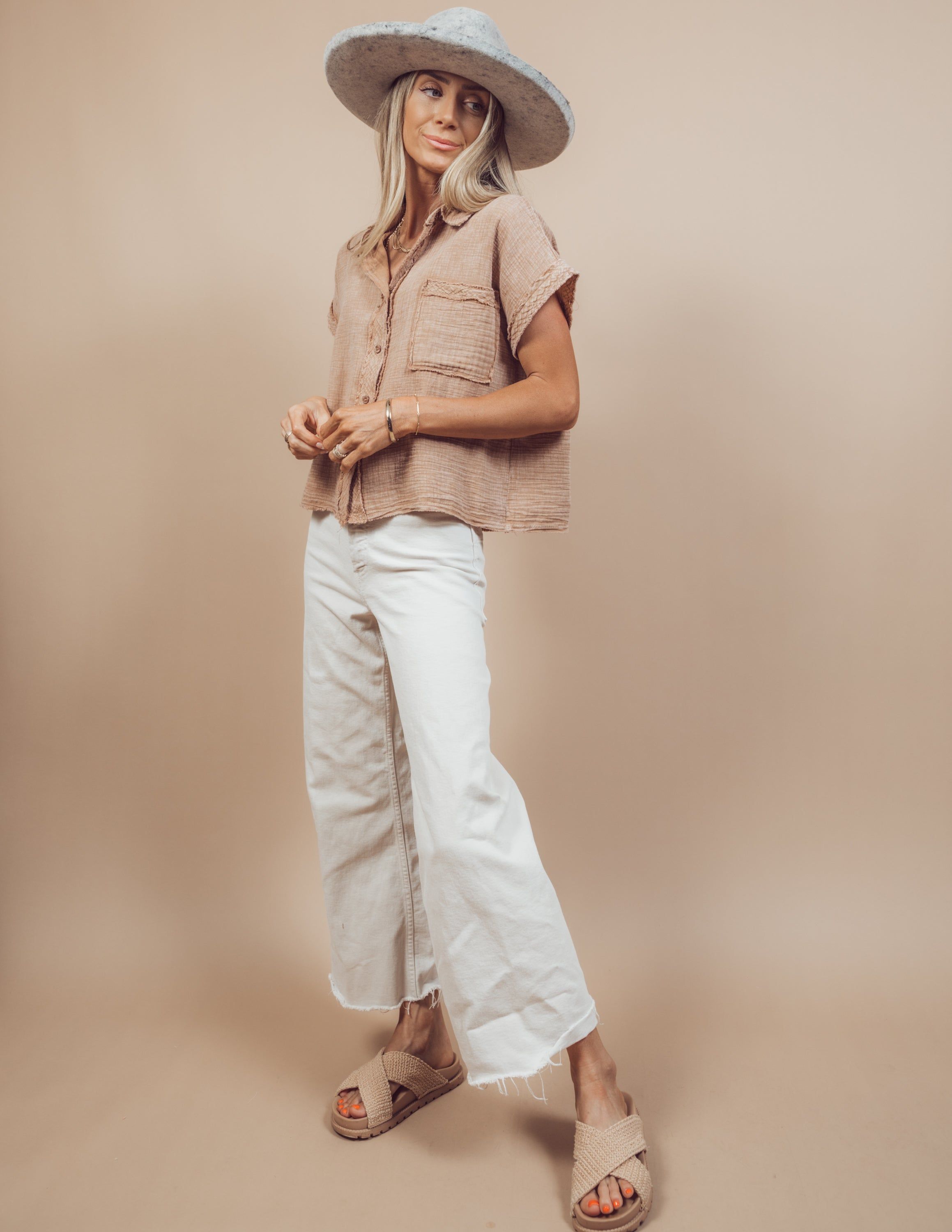 Cassandra Button Up Top sold by Shop Stevie product image thumbnail 3