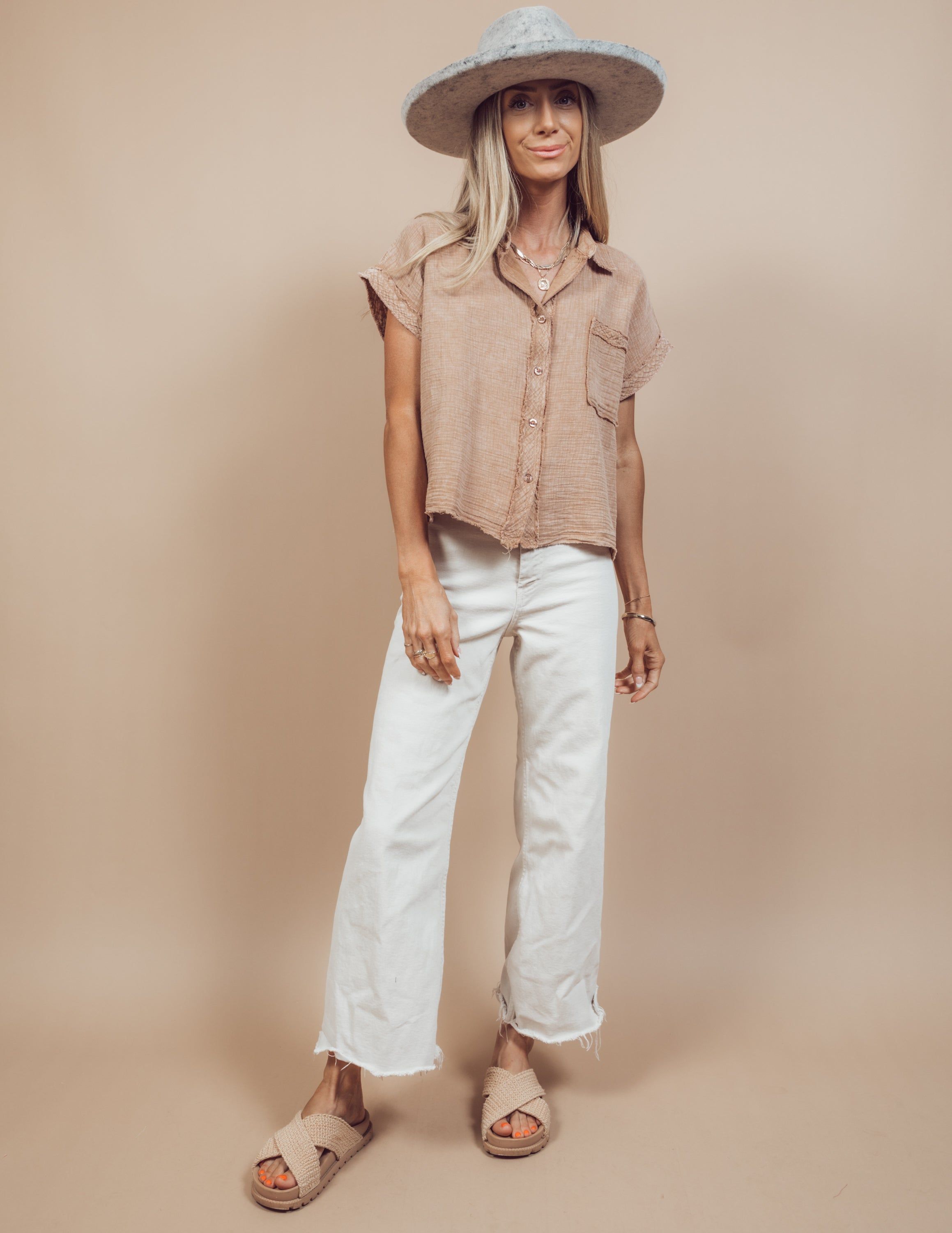 Cassandra Button Up Top sold by Shop Stevie