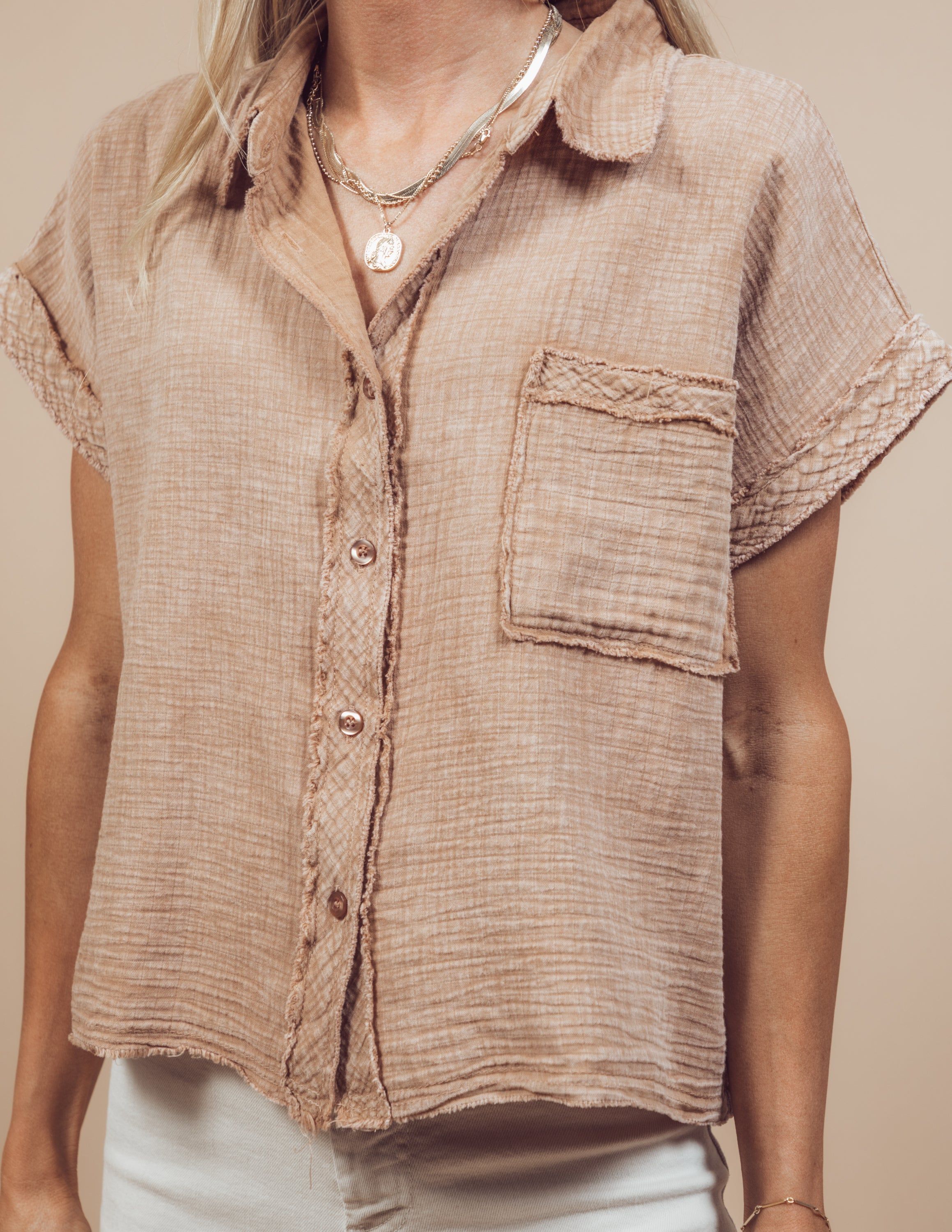 Cassandra Button Up Top sold by Shop Stevie product image thumbnail 5