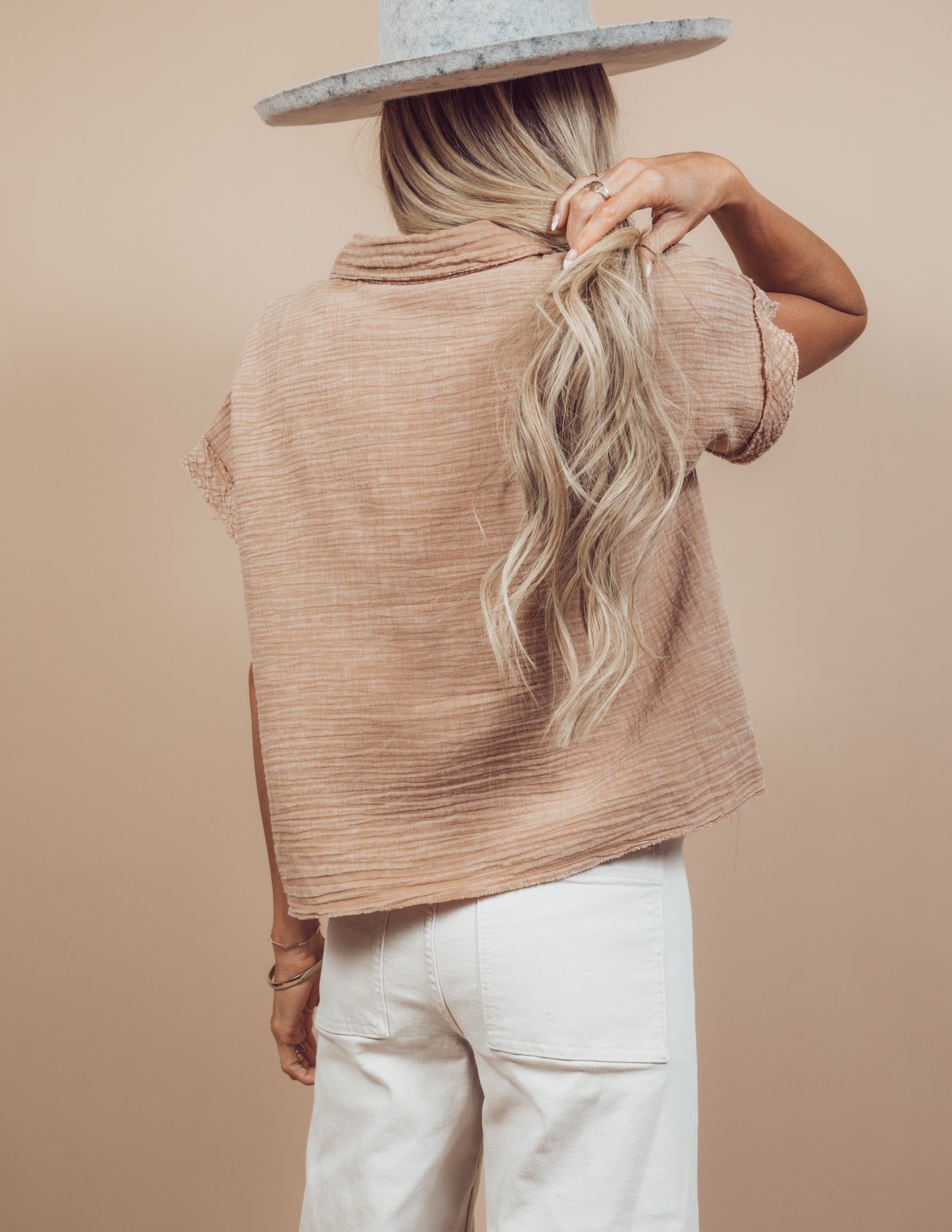 Cassandra Button Up Top sold by Shop Stevie product image thumbnail 4