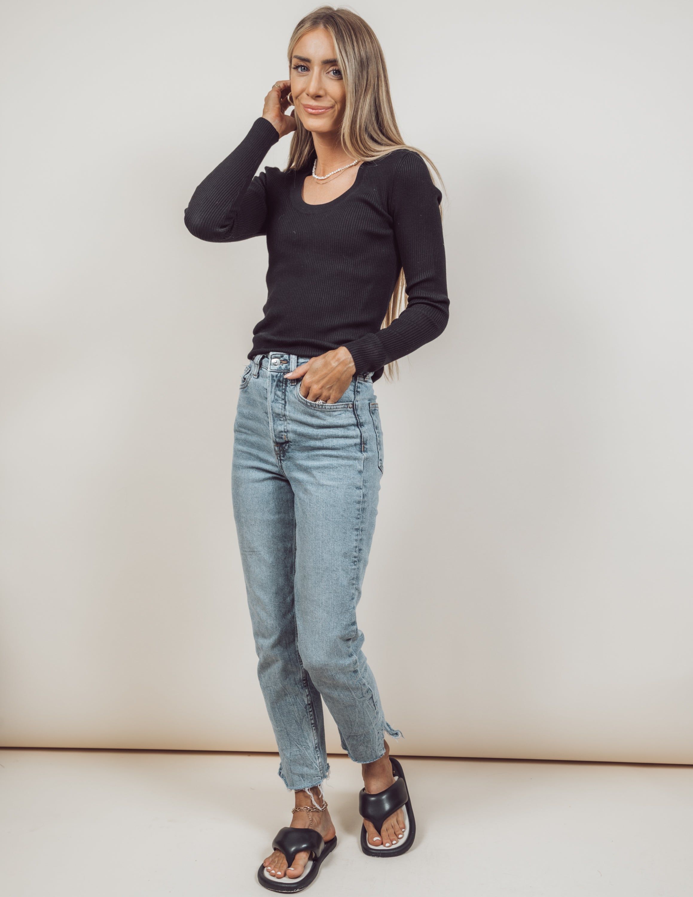 Charli Ribbed Sweater sold by Shop Stevie