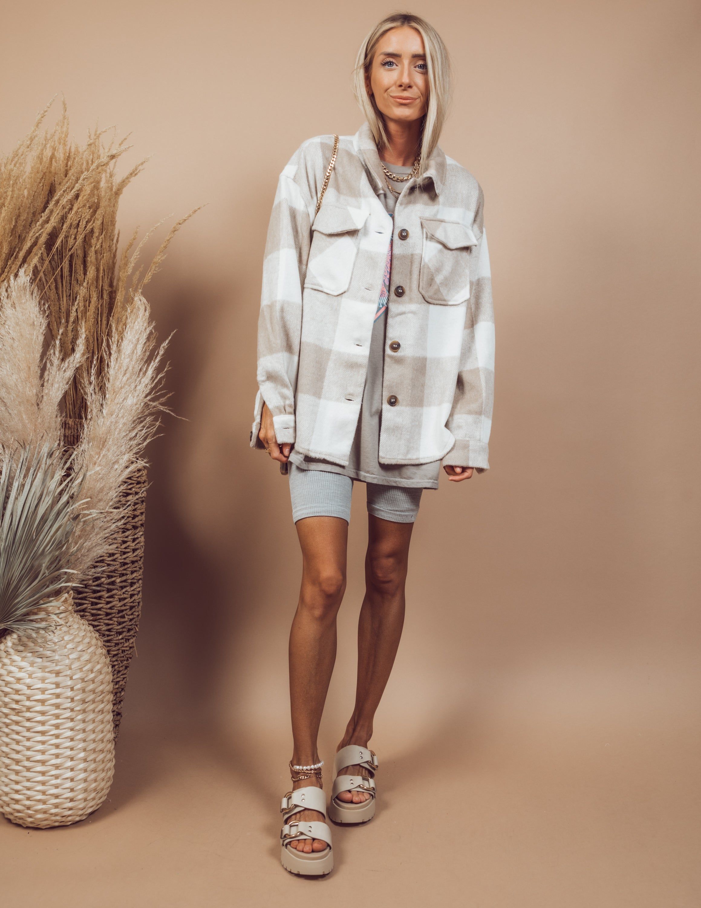 Amber Plaid Jacket sold by Shop Stevie