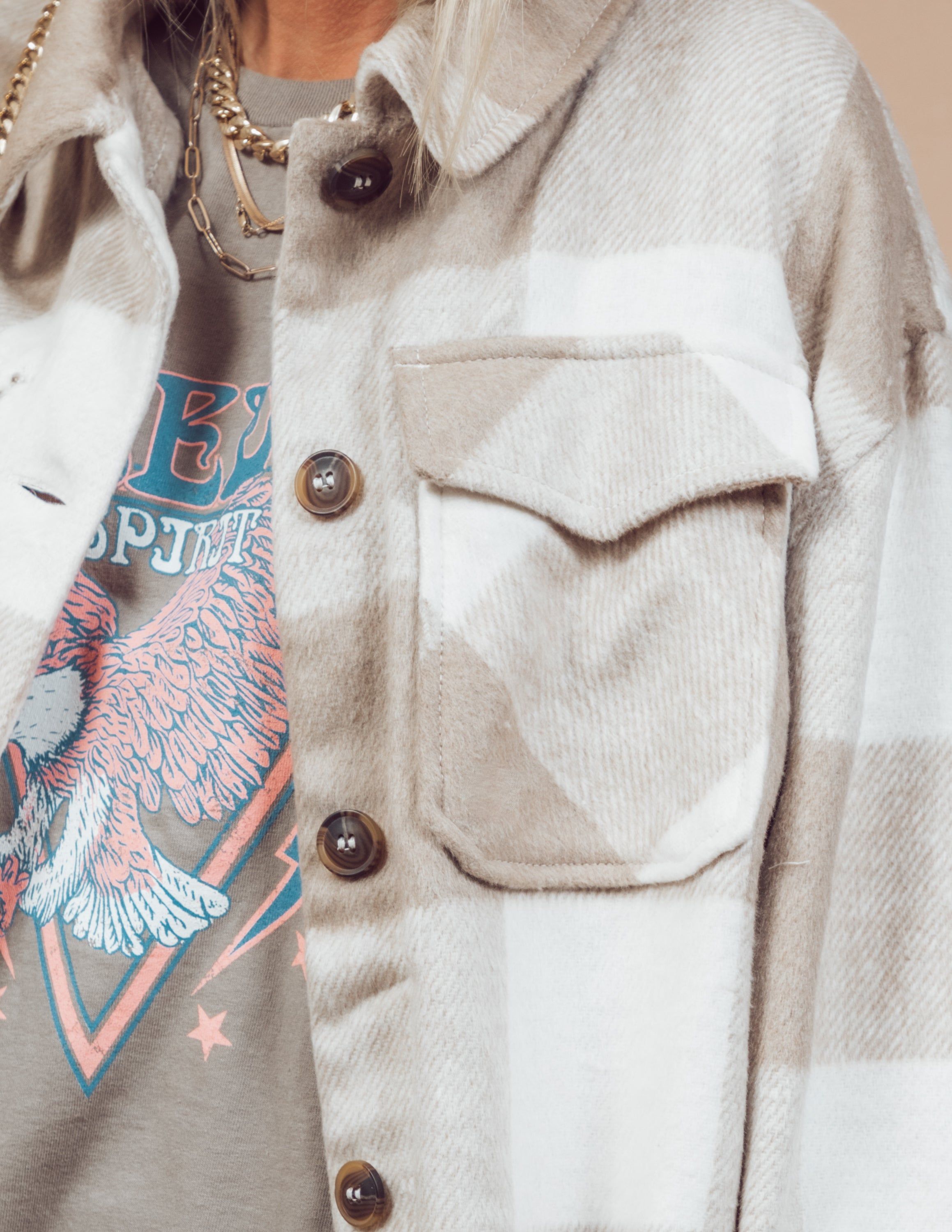 Amber Plaid Jacket sold by Shop Stevie product image thumbnail 5