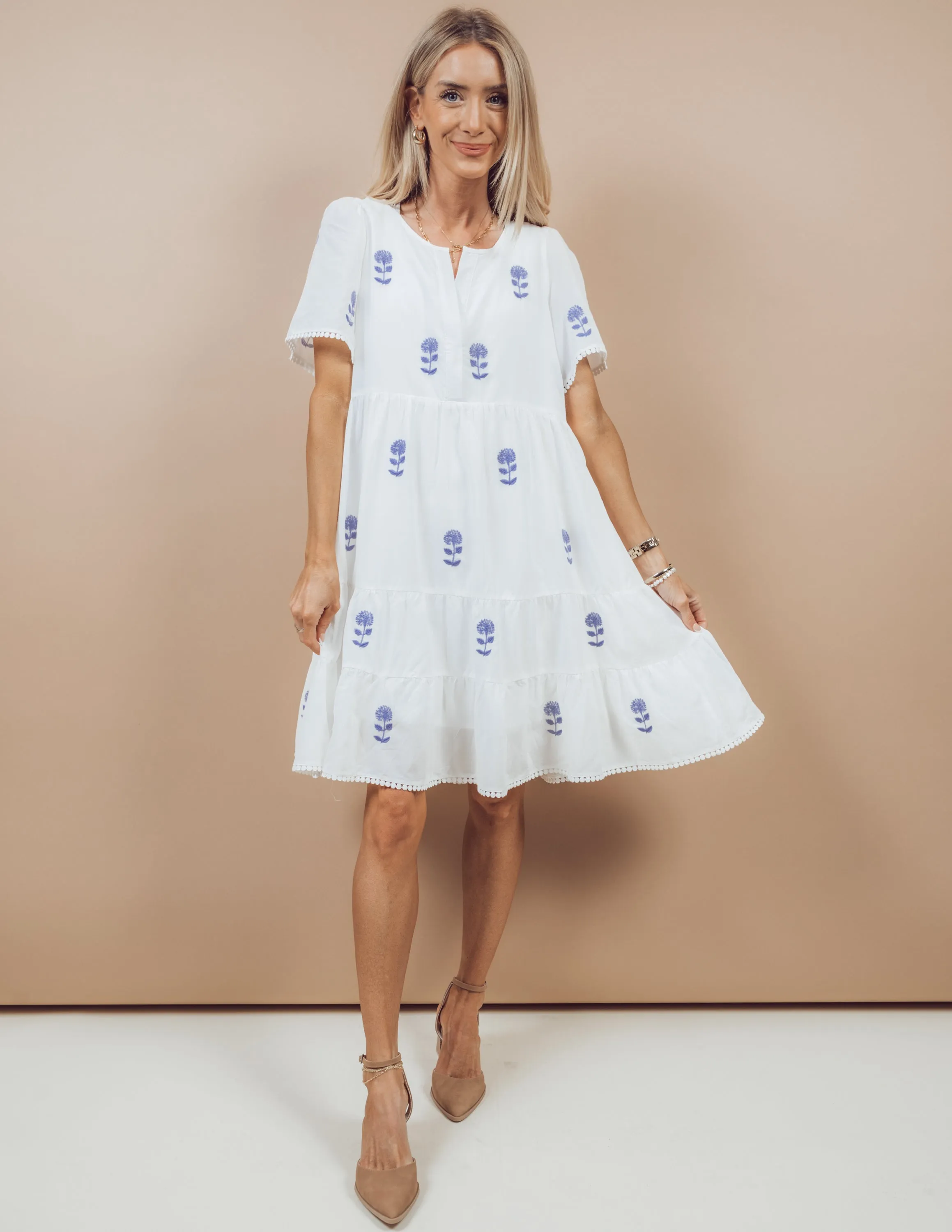 Alina Embroidered Dress sold by Shop Stevie