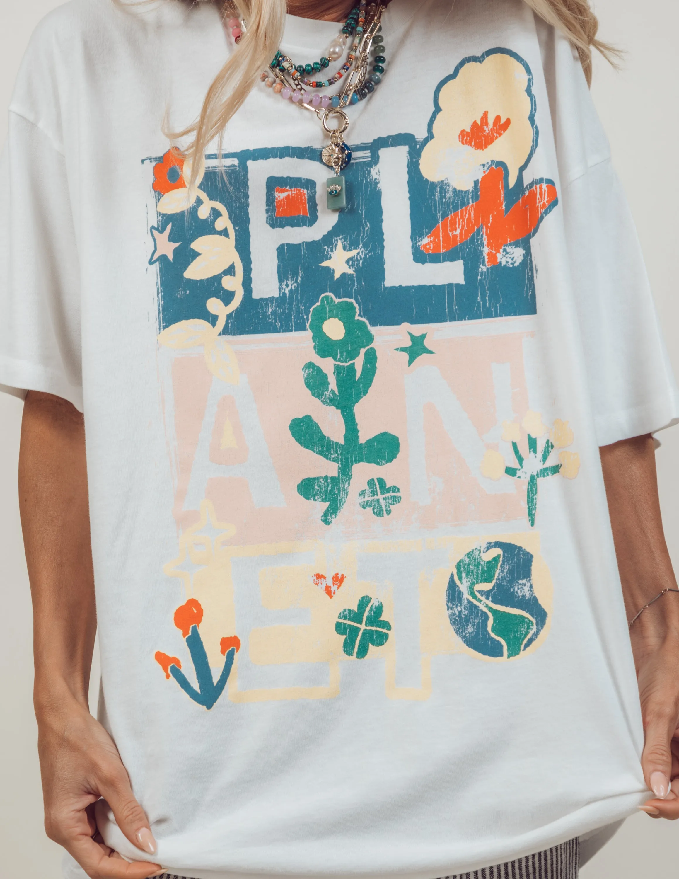 Planet Oversize Graphic Tee sold by Shop Stevie product image thumbnail 2