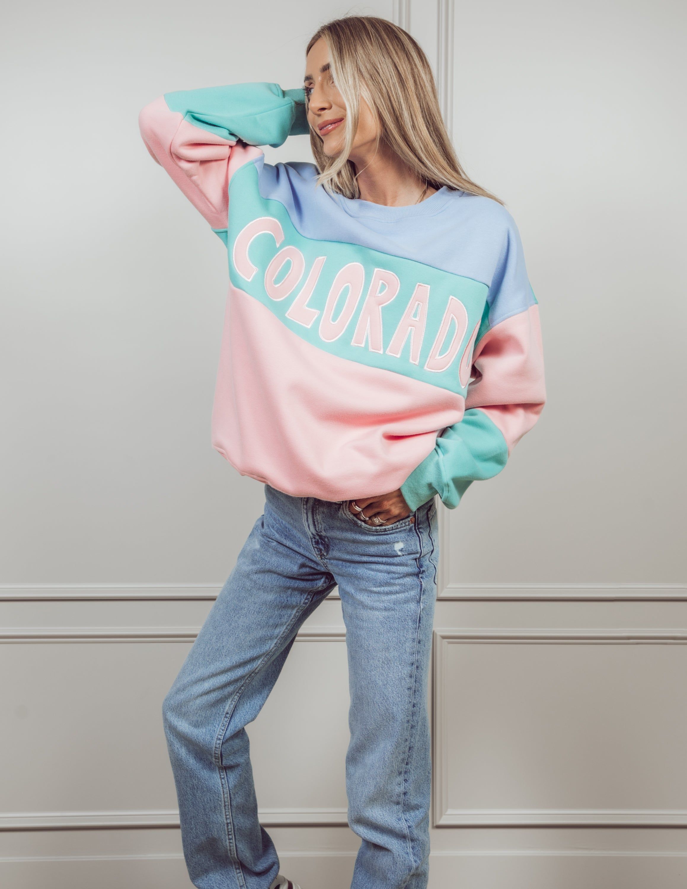 Colorado Color Block Sweatshirt sold by Shop Stevie product image thumbnail 2