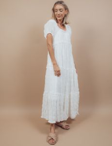 Isabella Ruffle Dress *COMING SOON* sold by Shop Stevie