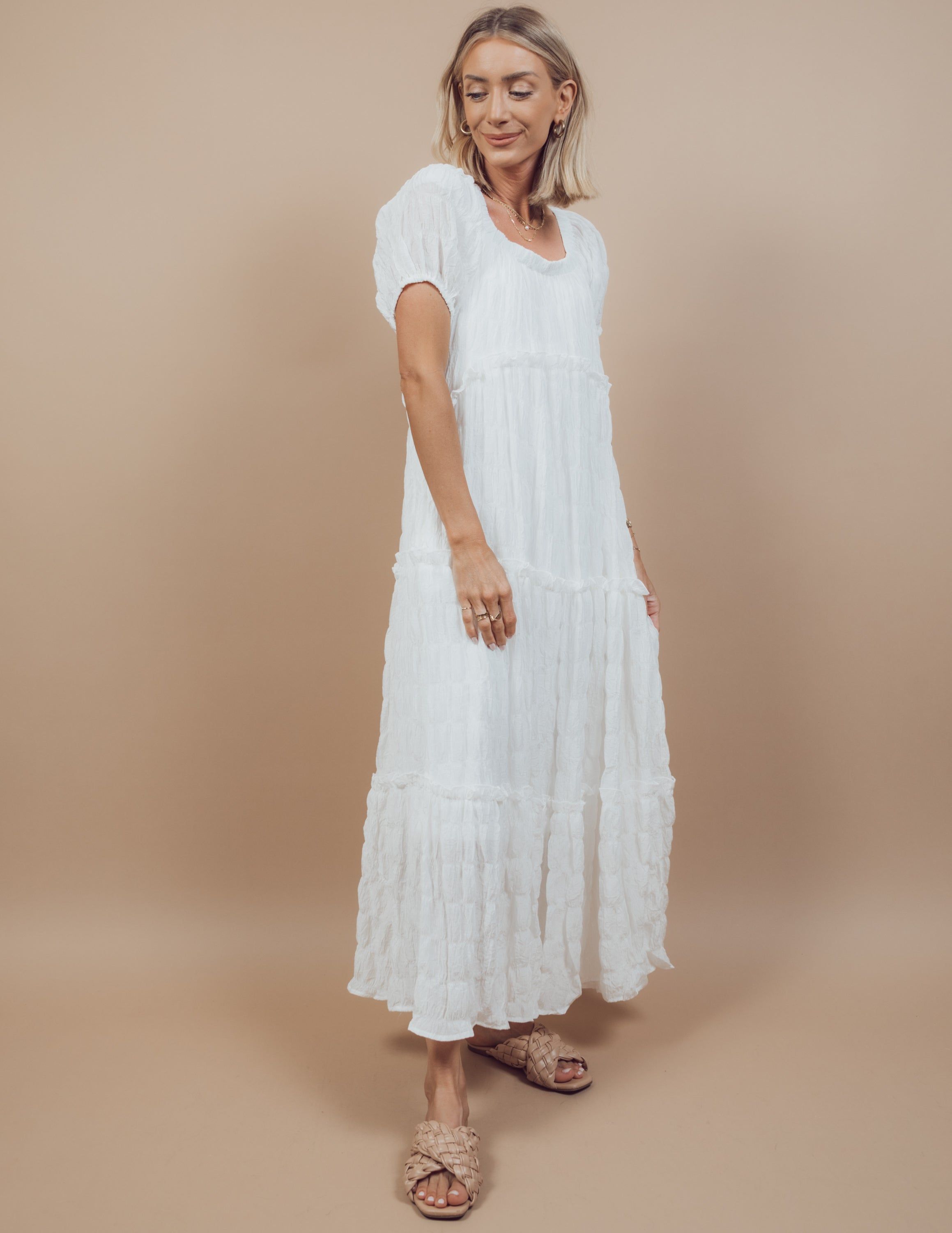 Isabella Ruffle Dress *COMING SOON* sold by Shop Stevie