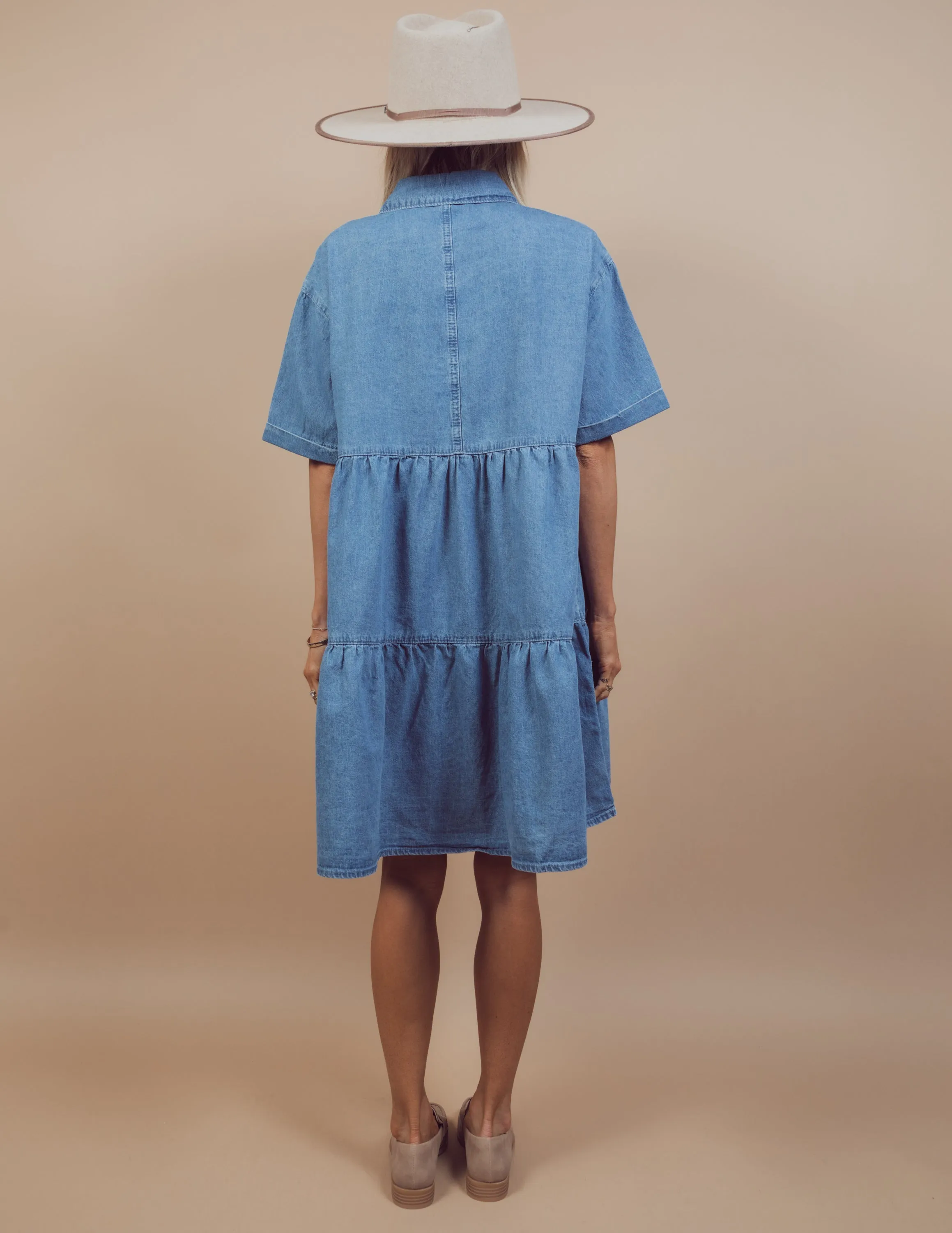 Chantal Button Down Denim Dress sold by Shop Stevie product image thumbnail 5