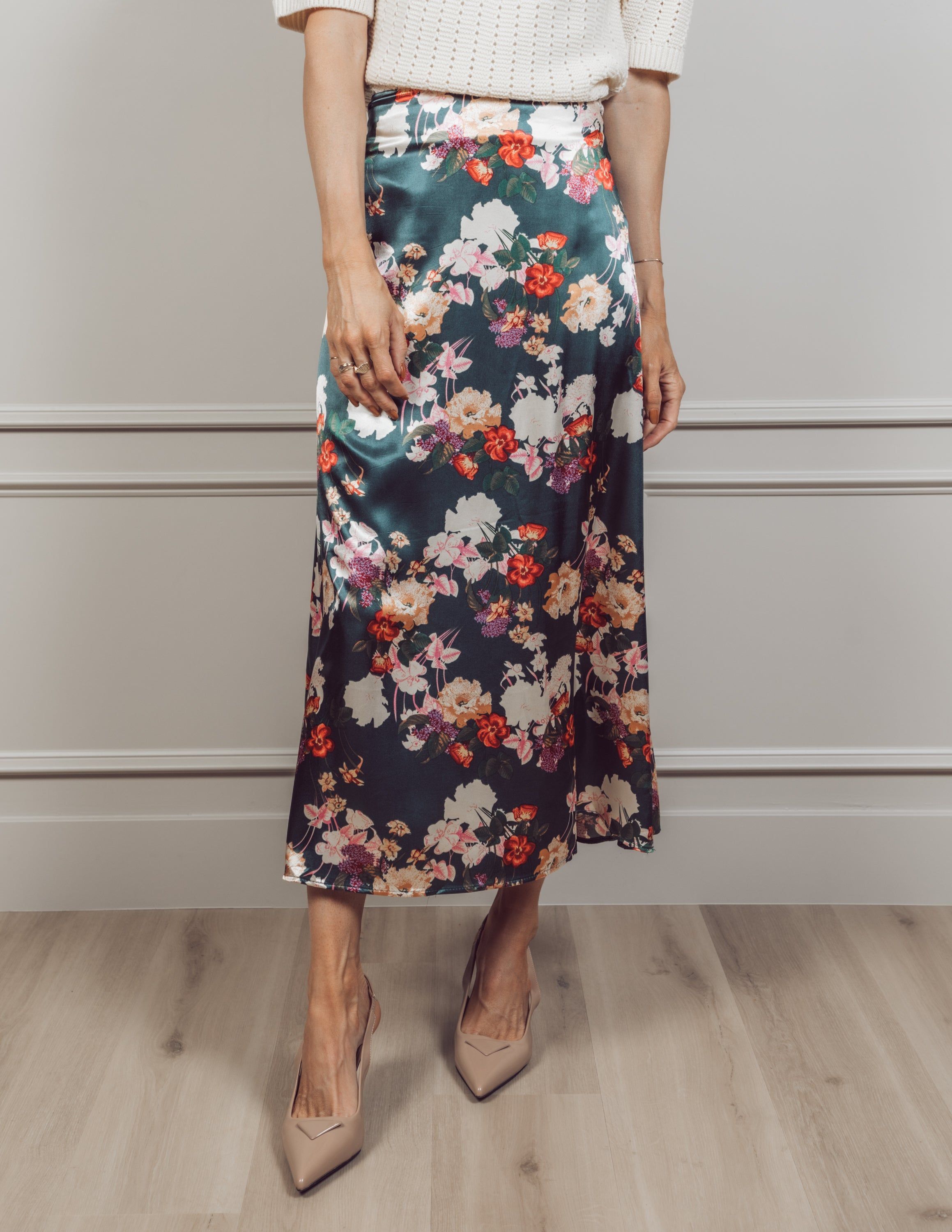 Camryn Floral Midi Skirt sold by Shop Stevie