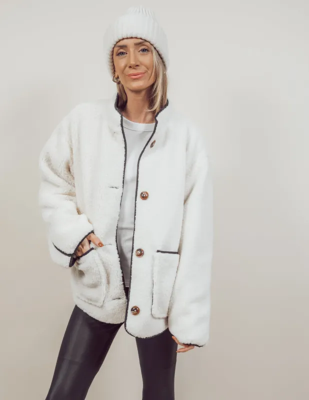 Icelyn Reversible Sherpa Jacket sold by Shop Stevie