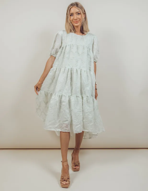 Paola Textured Midi Dress sold by Shop Stevie