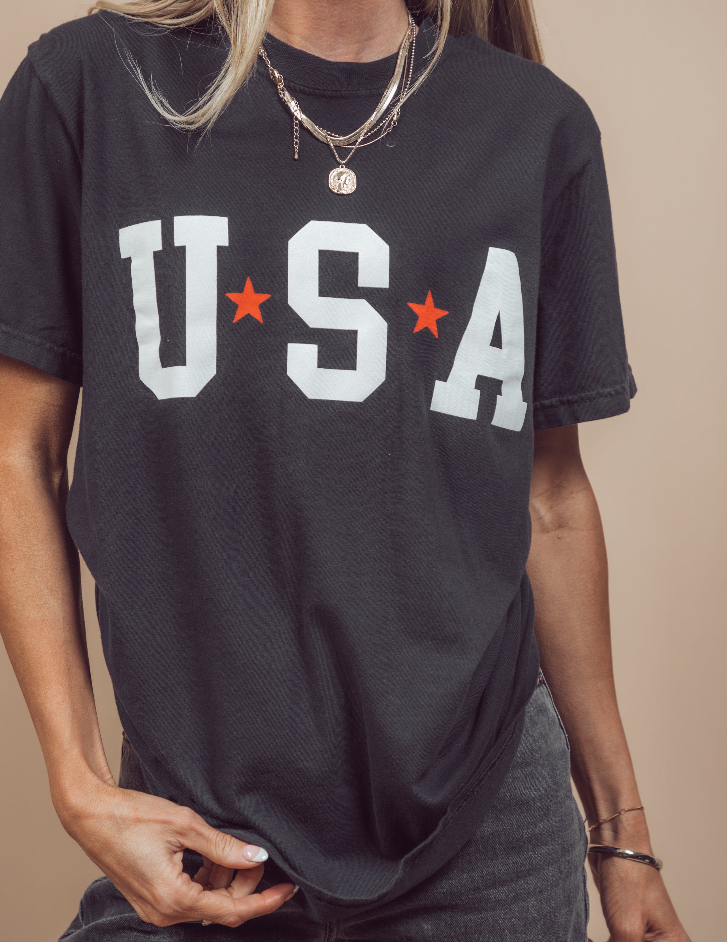 USA Star Graphic Tee sold by Shop Stevie product image thumbnail 3