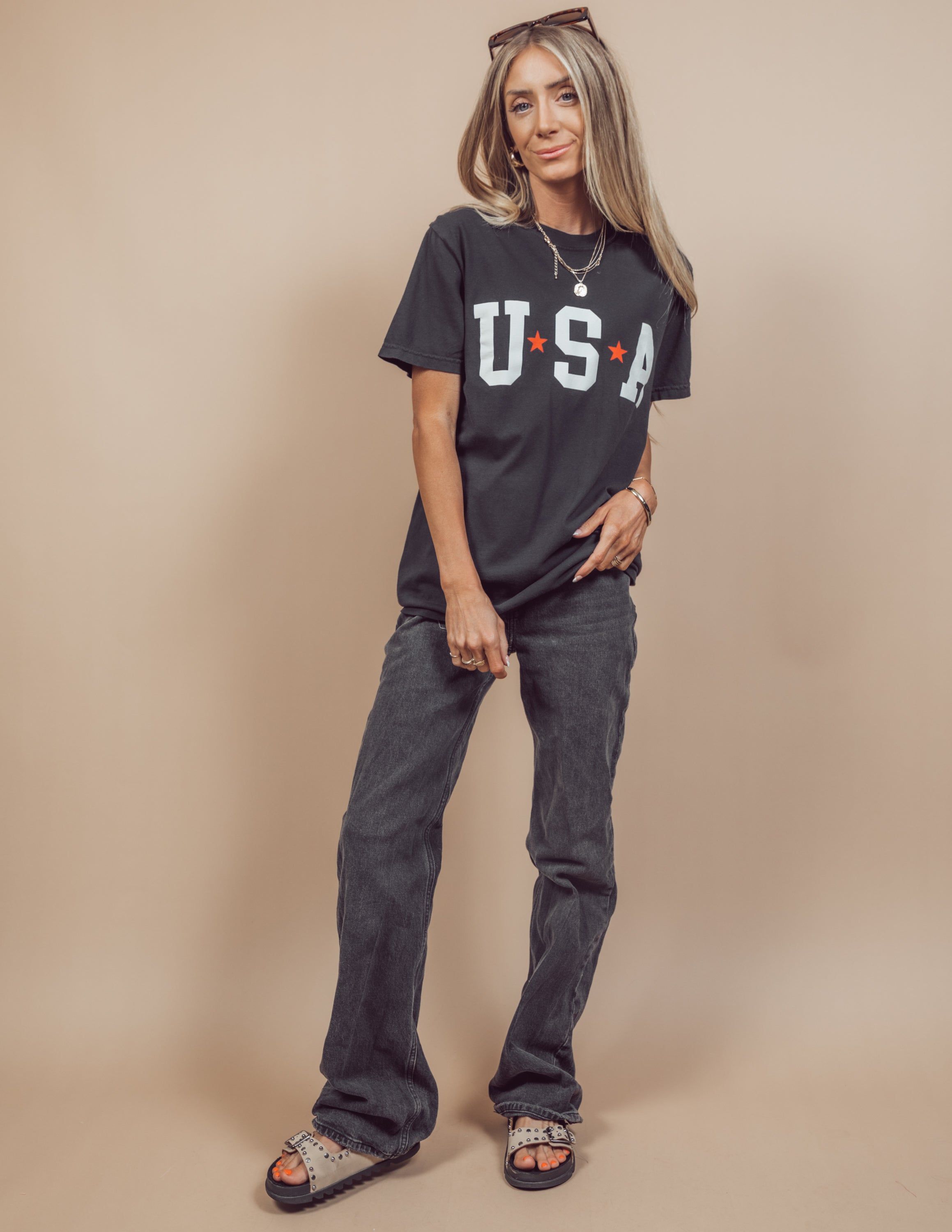 USA Star Graphic Tee sold by Shop Stevie product image thumbnail 2