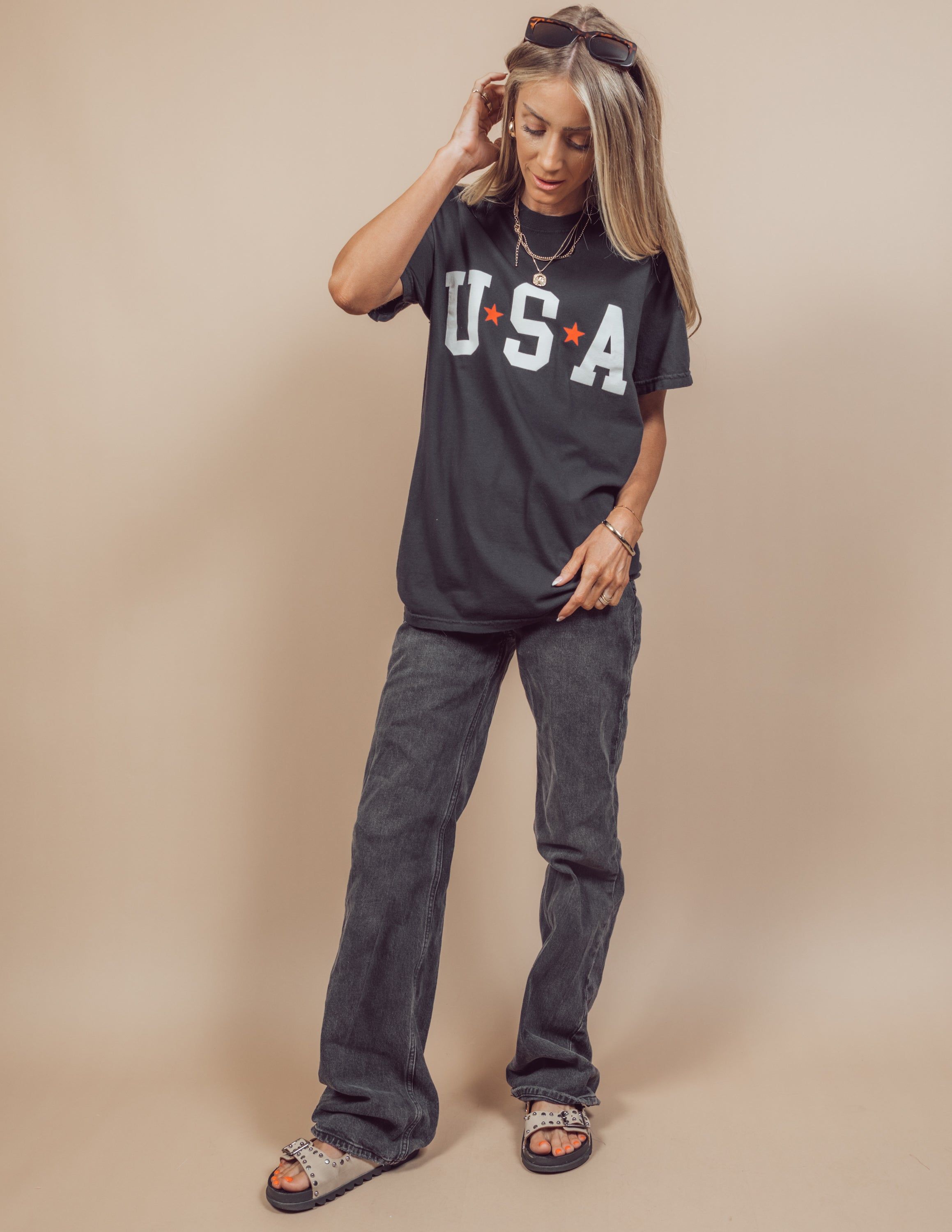 USA Star Graphic Tee sold by Shop Stevie product image thumbnail 5