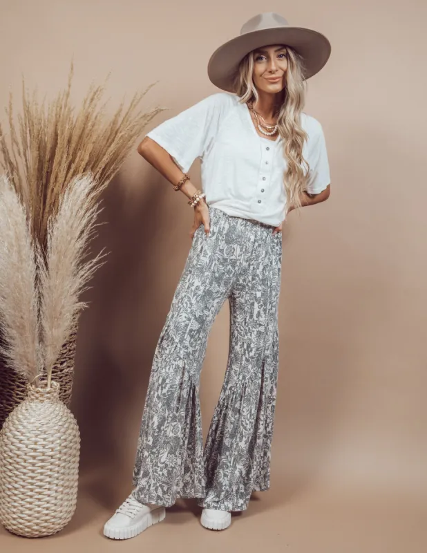 Alison Wide Floral Printed Pants sold by Shop Stevie
