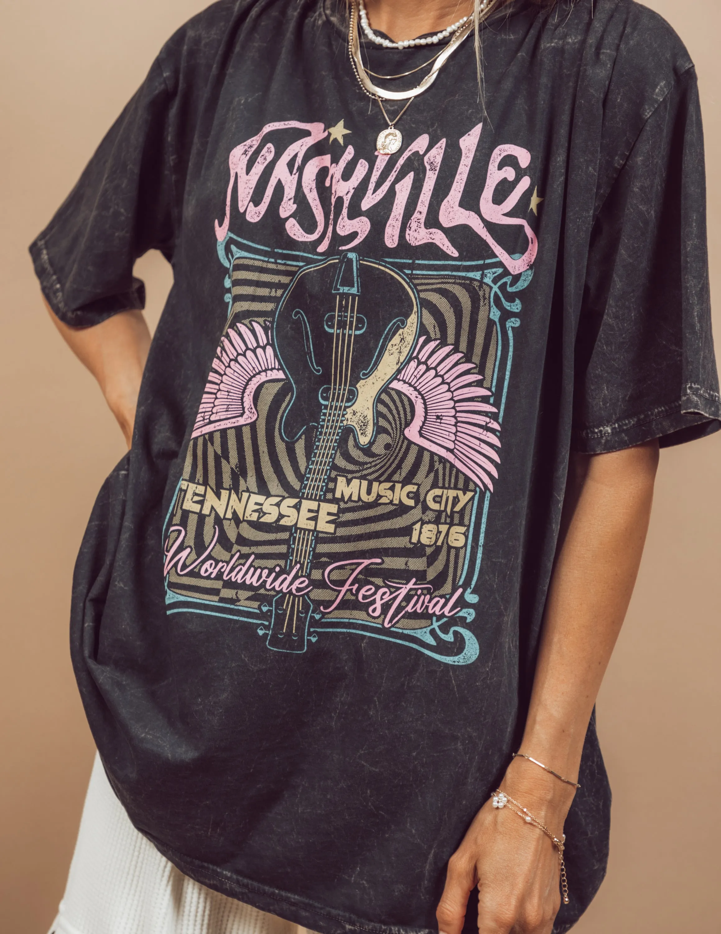 Nashville Tennessee Graphic Tee sold by Shop Stevie product image thumbnail 3