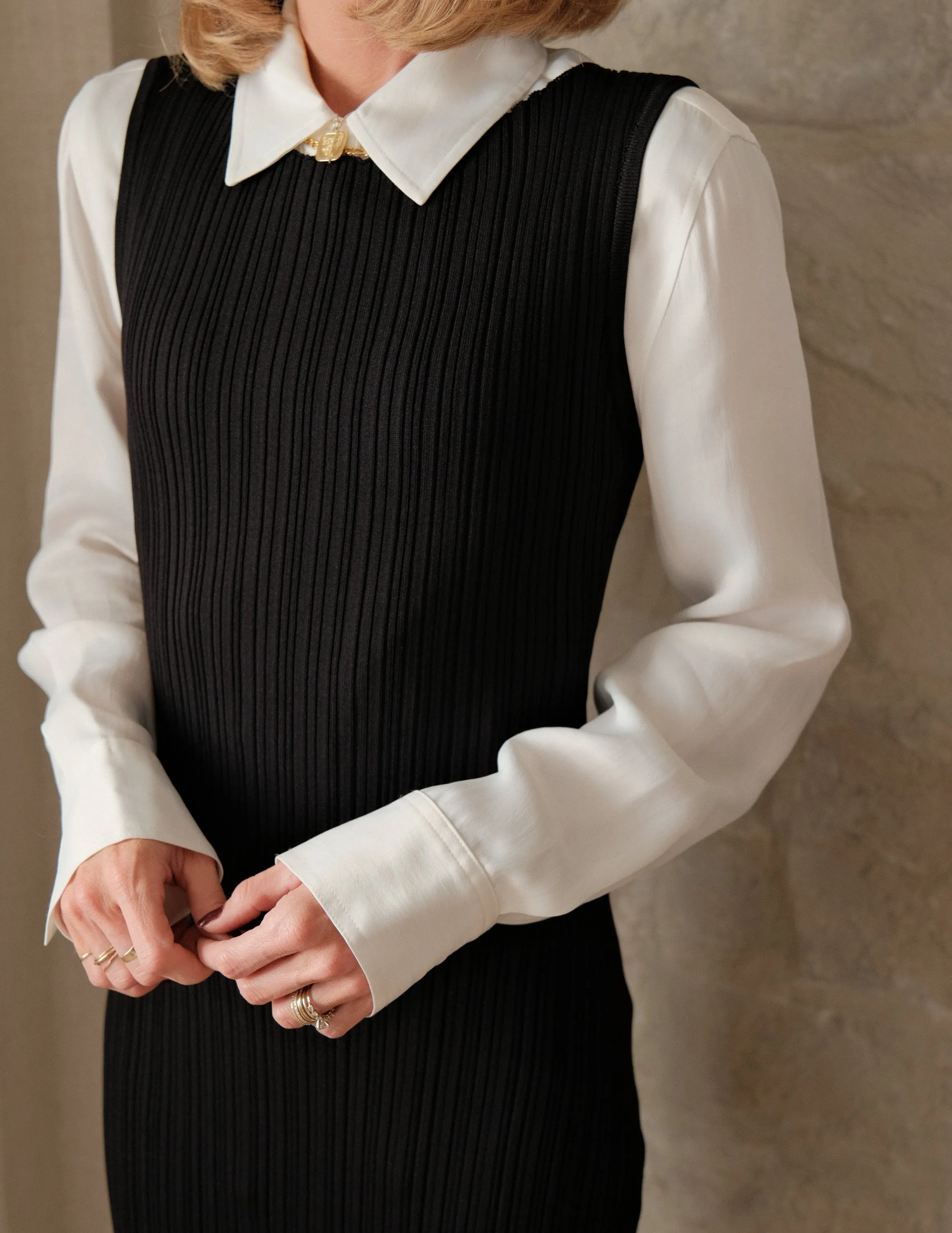 Emaline Ribbed Knit Dress sold by Shop Stevie product image thumbnail 3